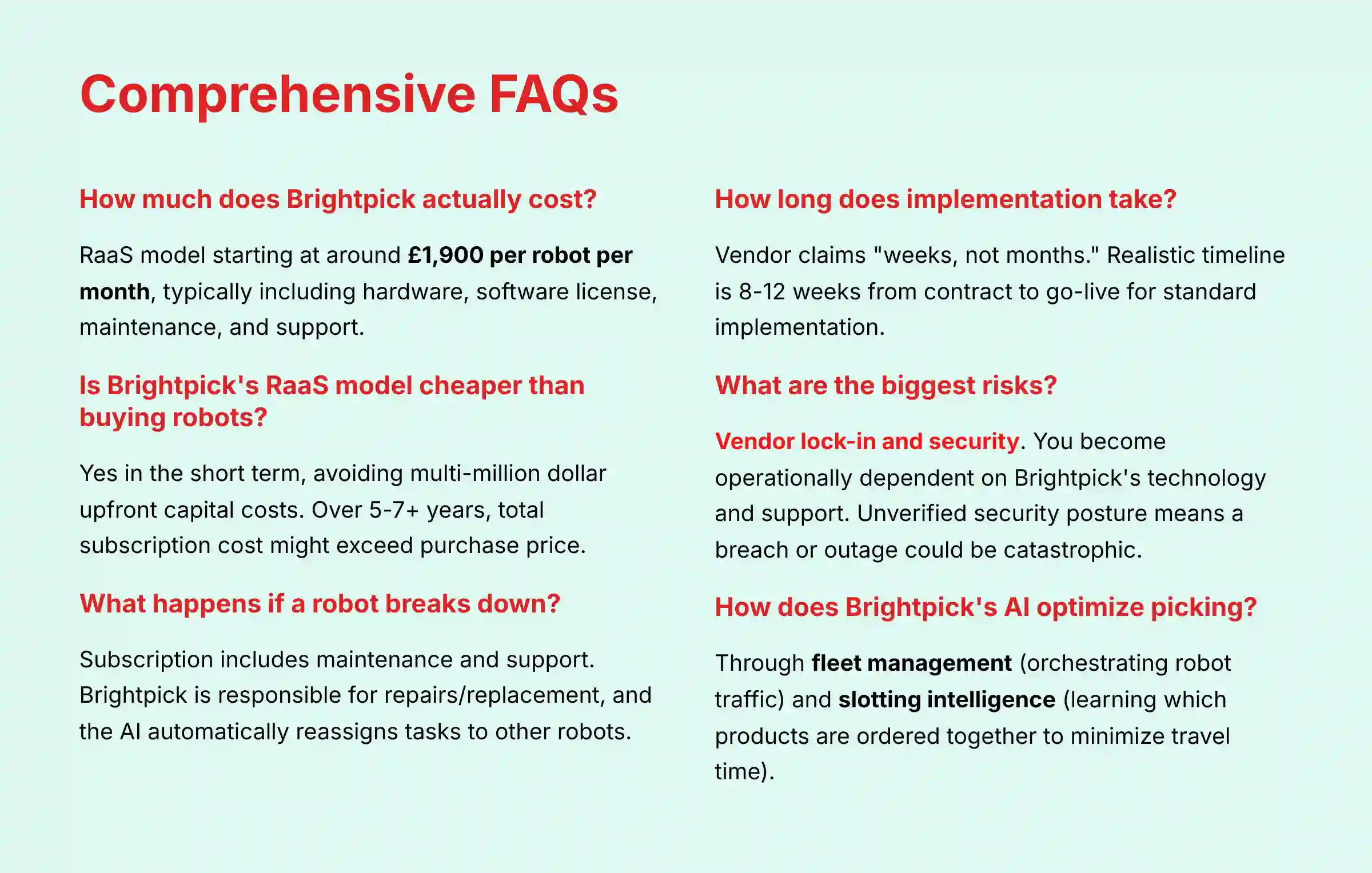 Comprehensive FAQs