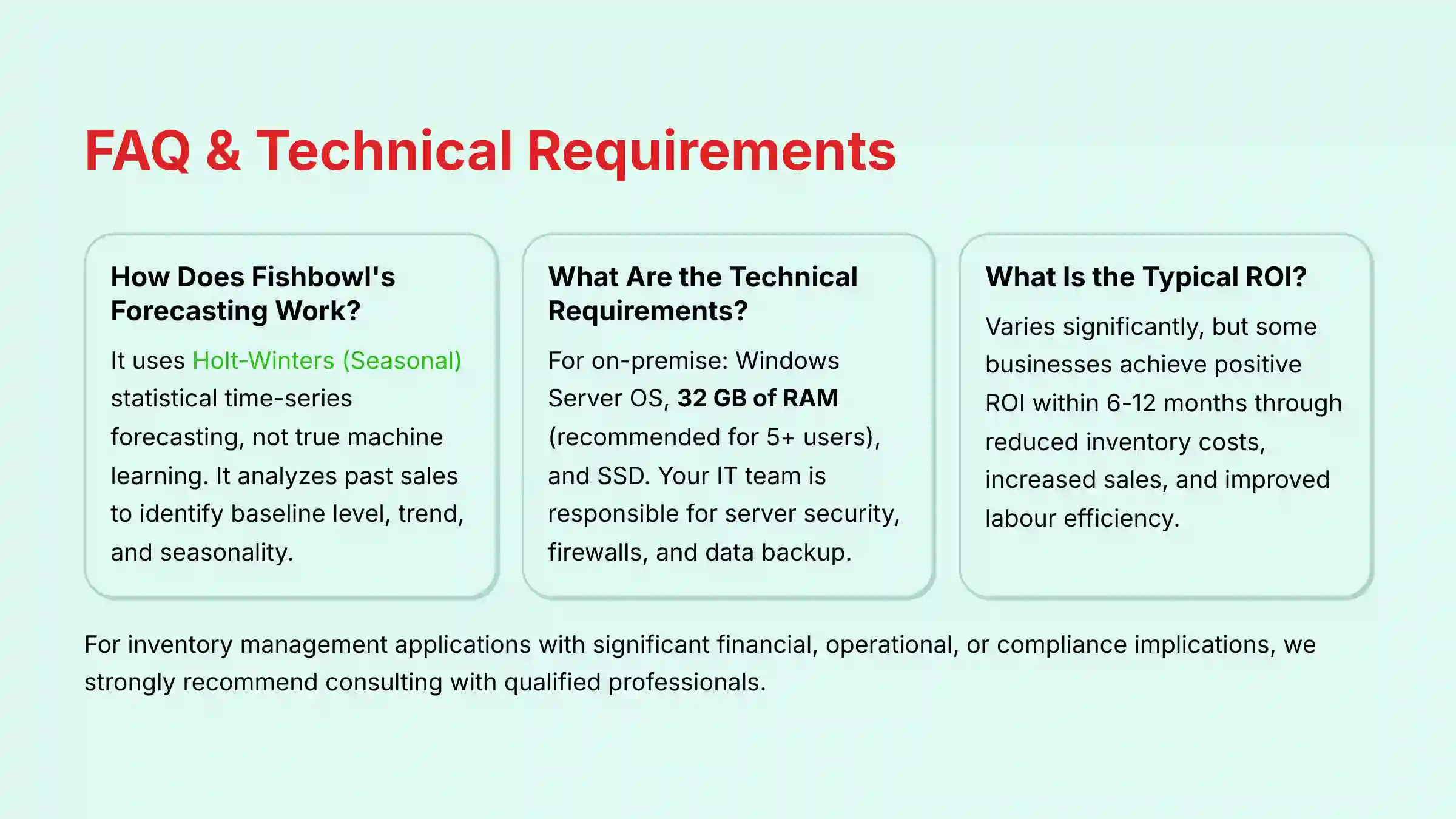 FAQ and Technical Requirements