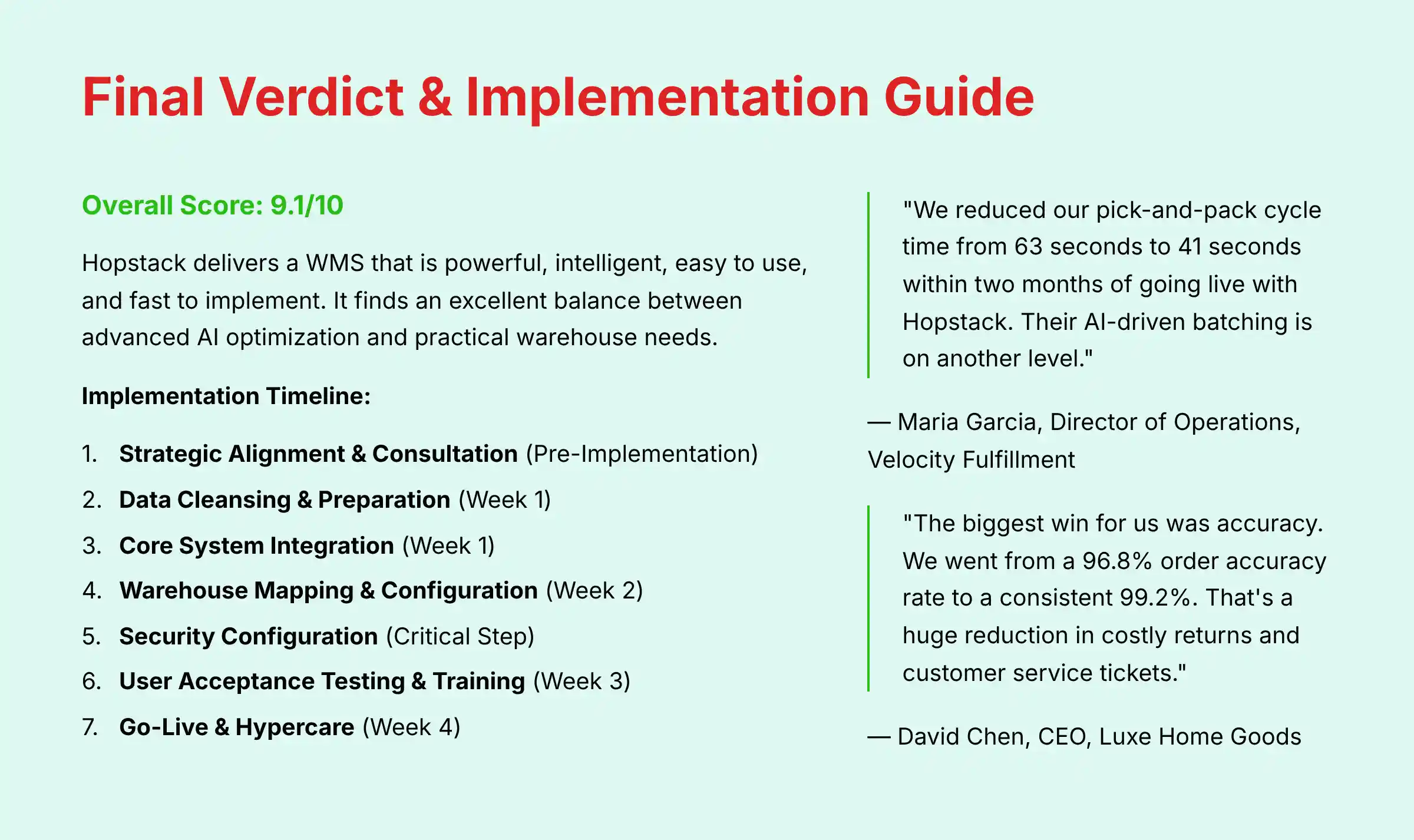 Final Verdict and Implementation Guide