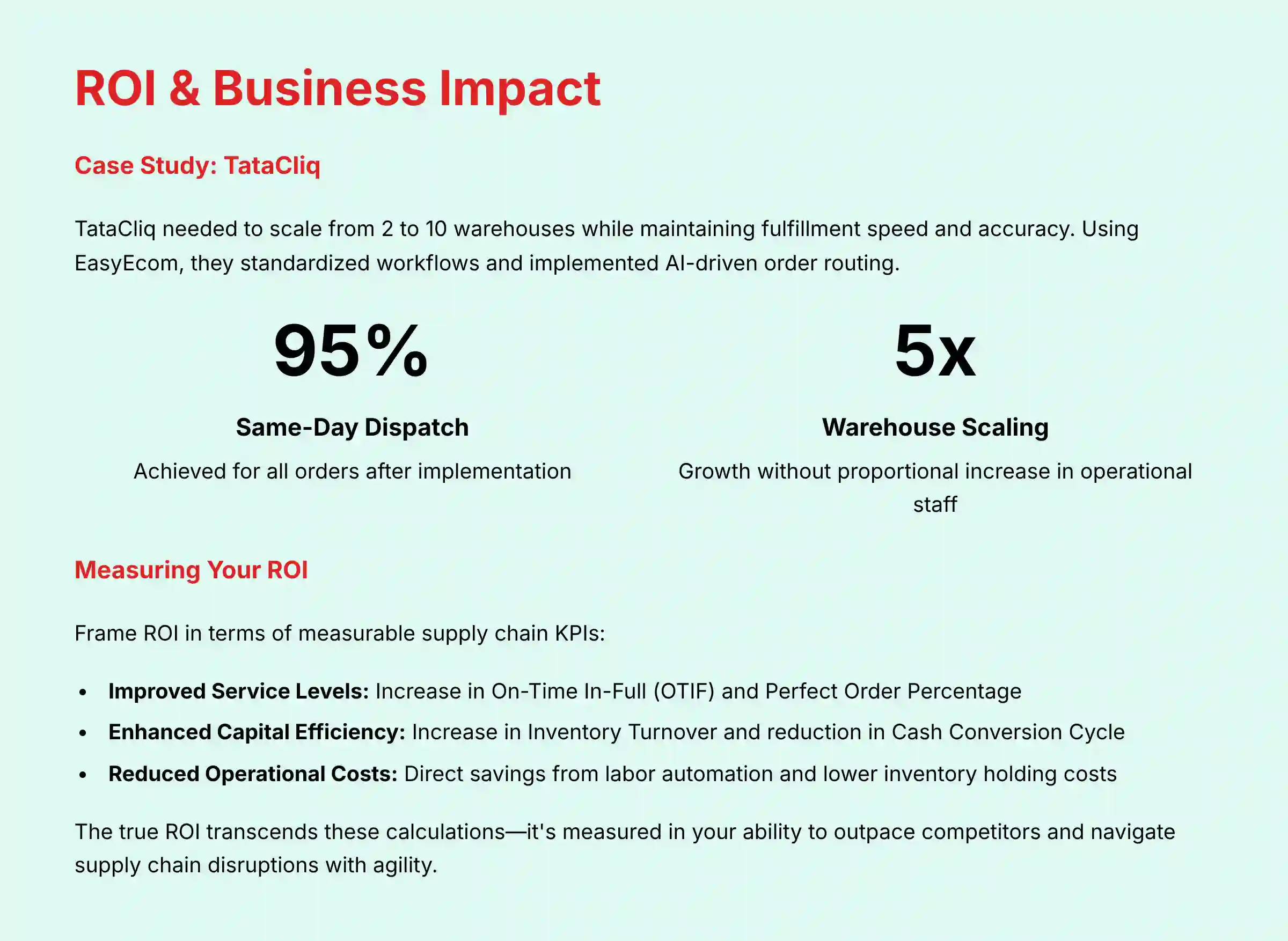 ROI and Business Impact Analysis