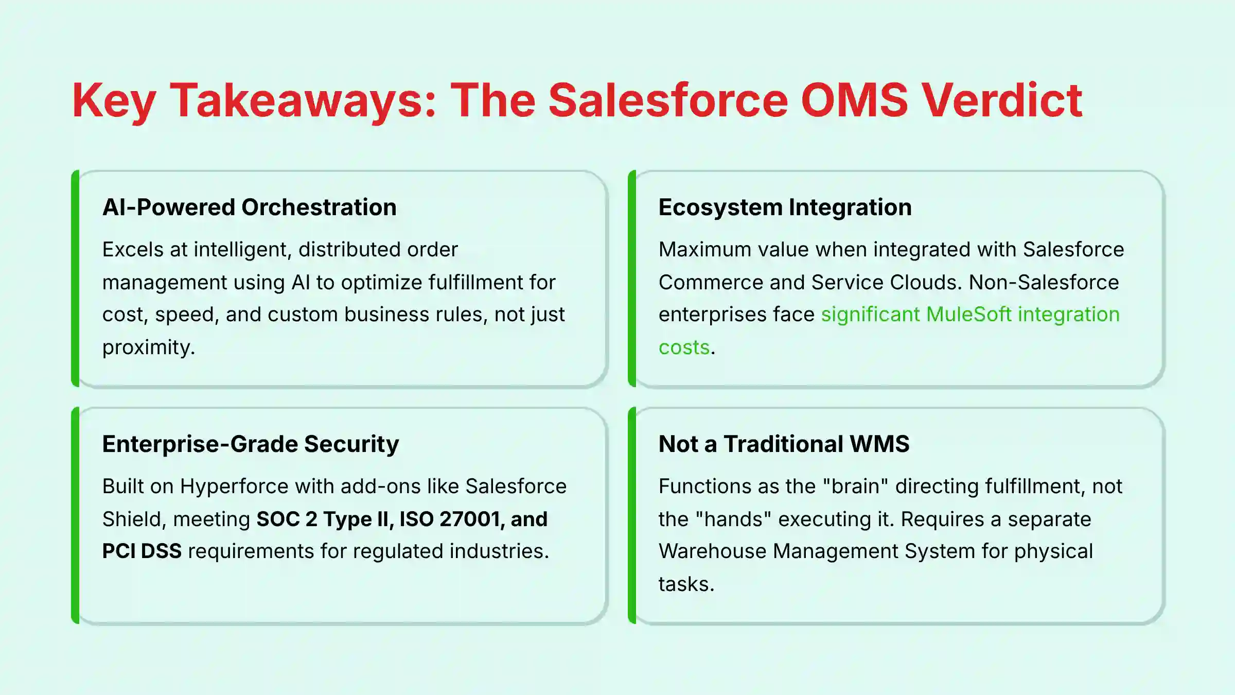 Key Takeaways: The Salesforce OMS Verdict