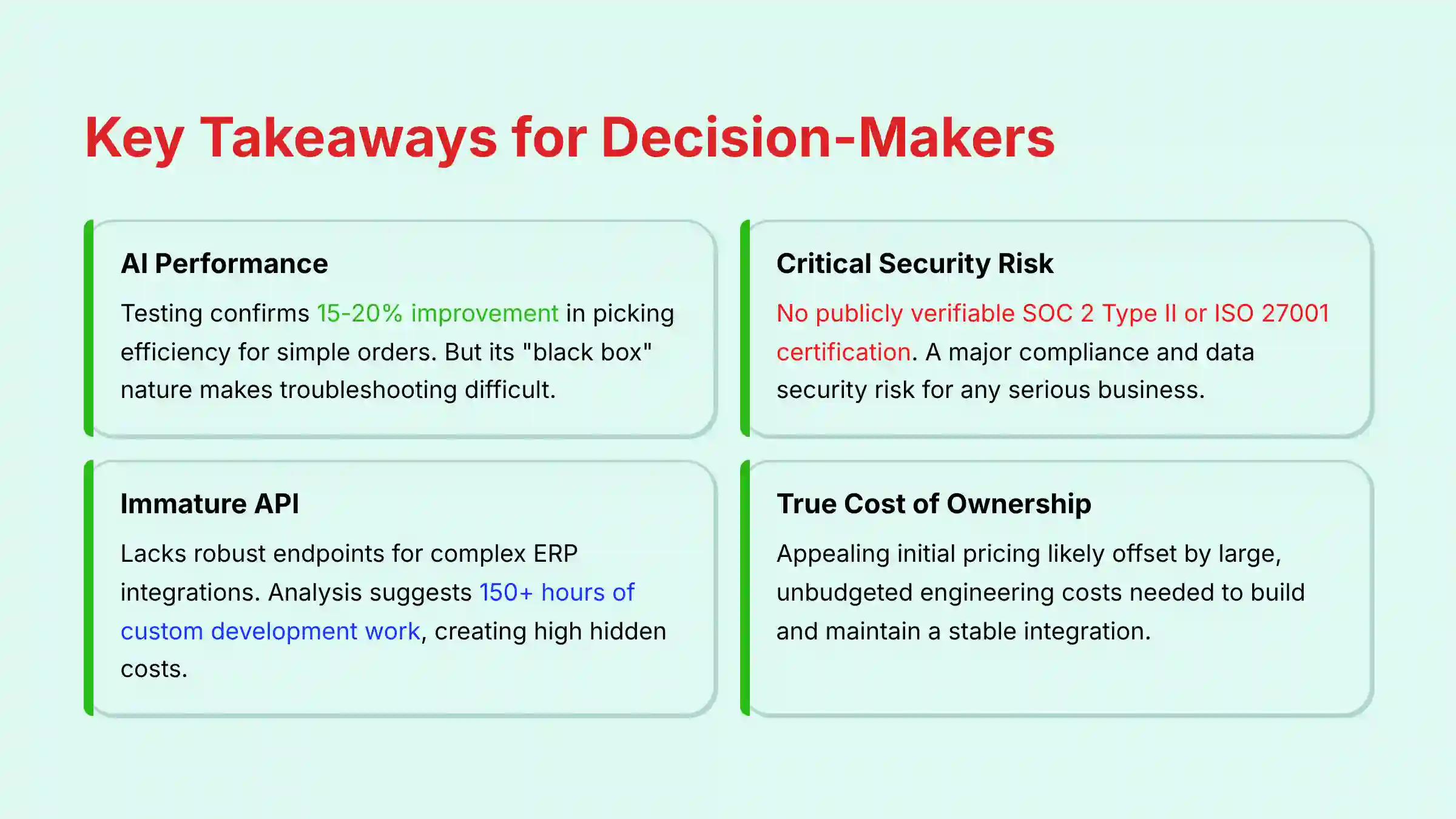 Key Takeaways for Decision-Makers