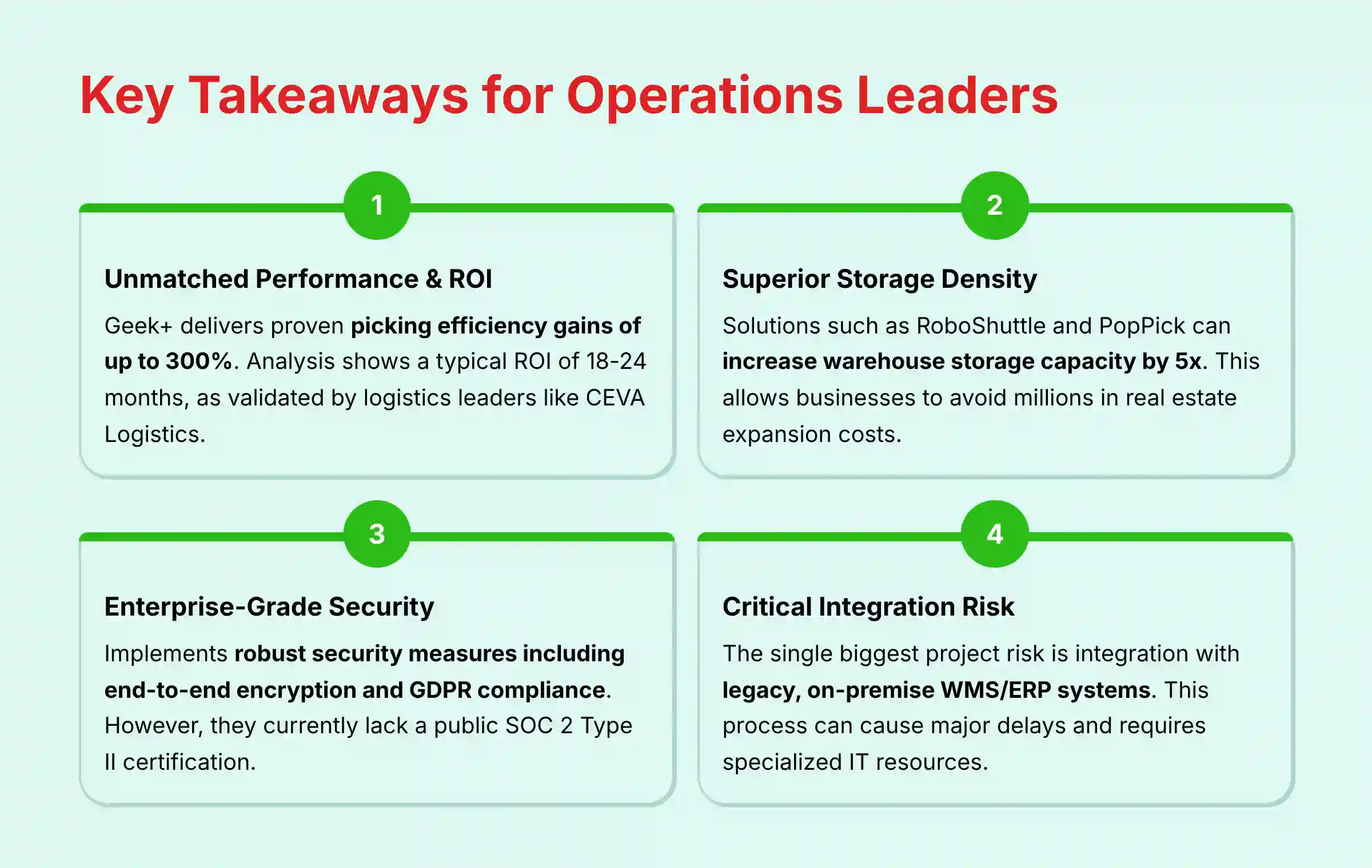 Key Takeaways for Operations Leaders - Geek+ Review