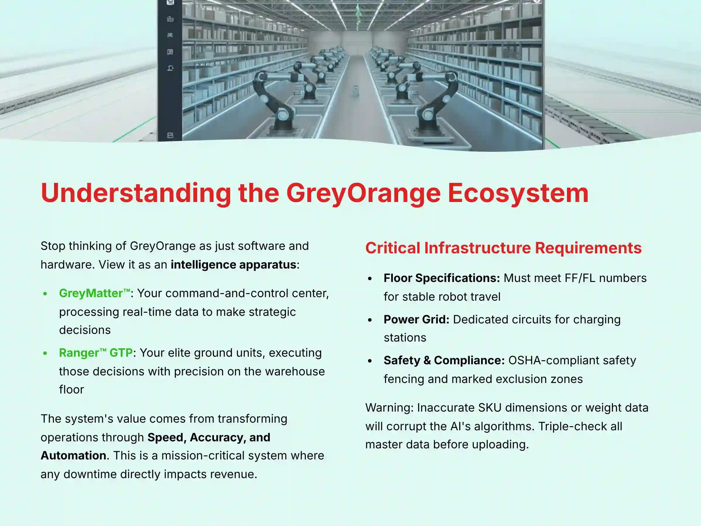 Understanding the GreyOrange Ecosystem - architectural overview