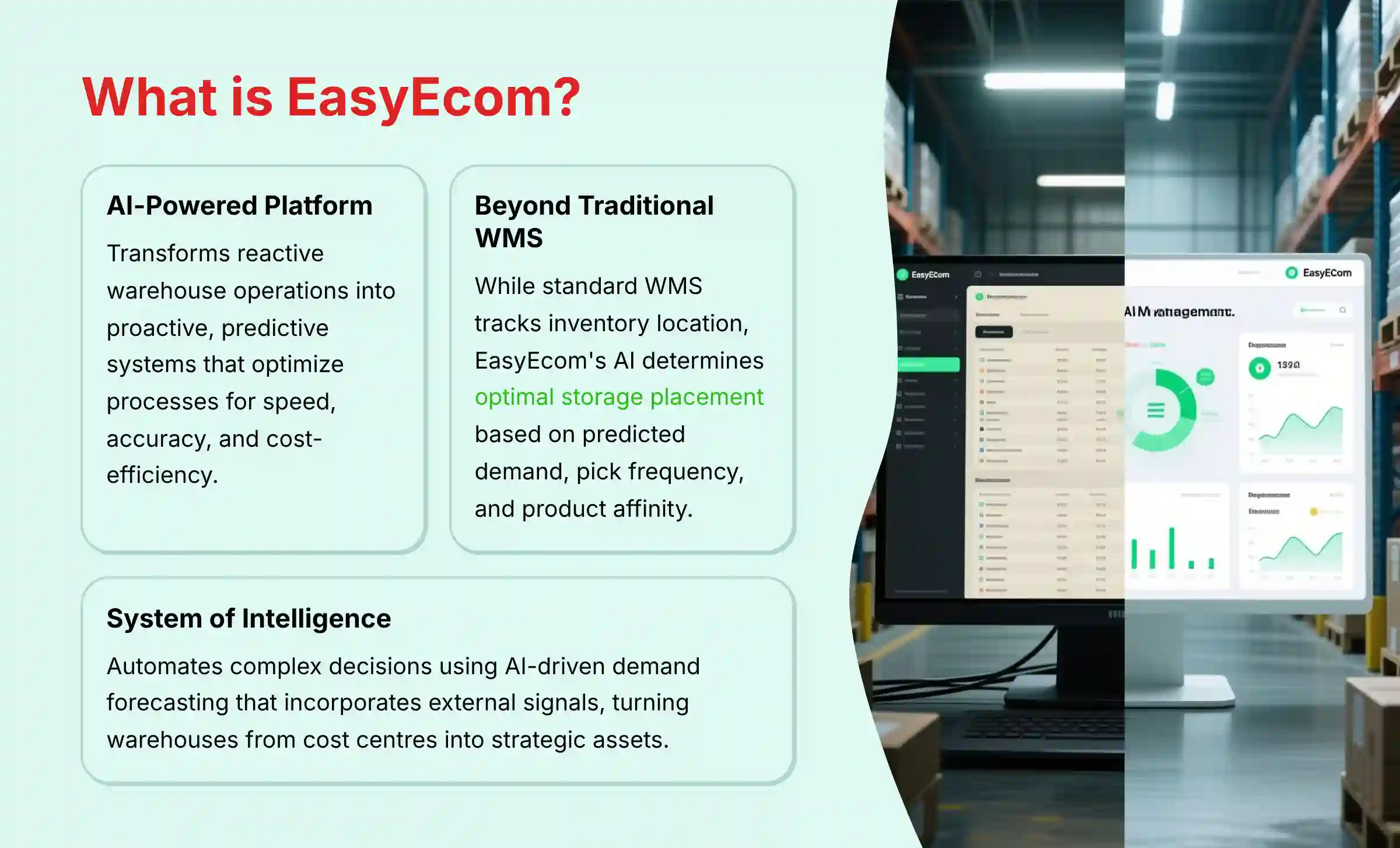 What is EasyEcom - AI-powered warehouse management system overview