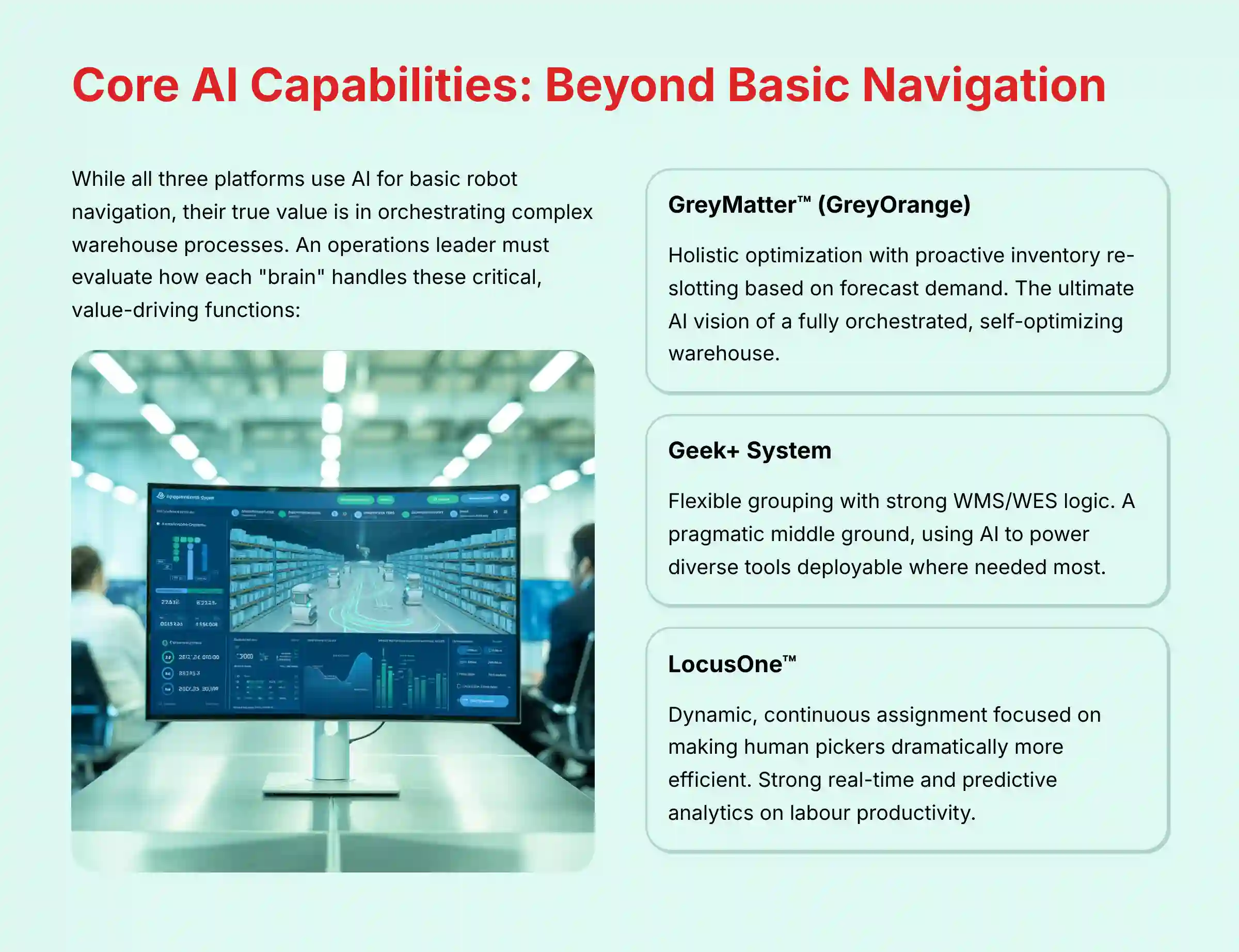 Core AI Capabilities Beyond Basic Navigation