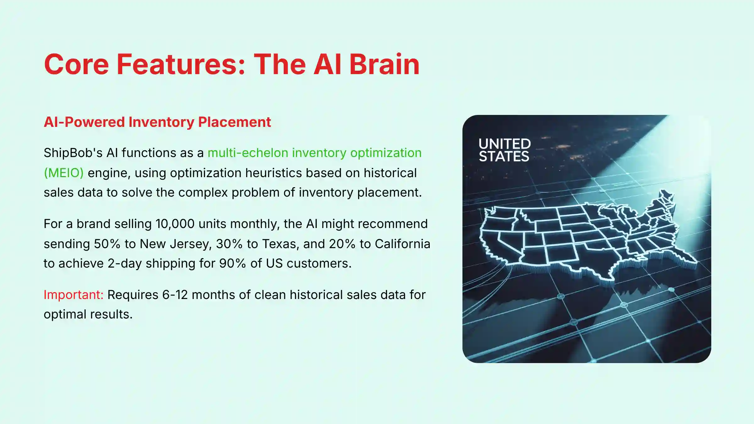 ShipBob Core Features - The AI Brain