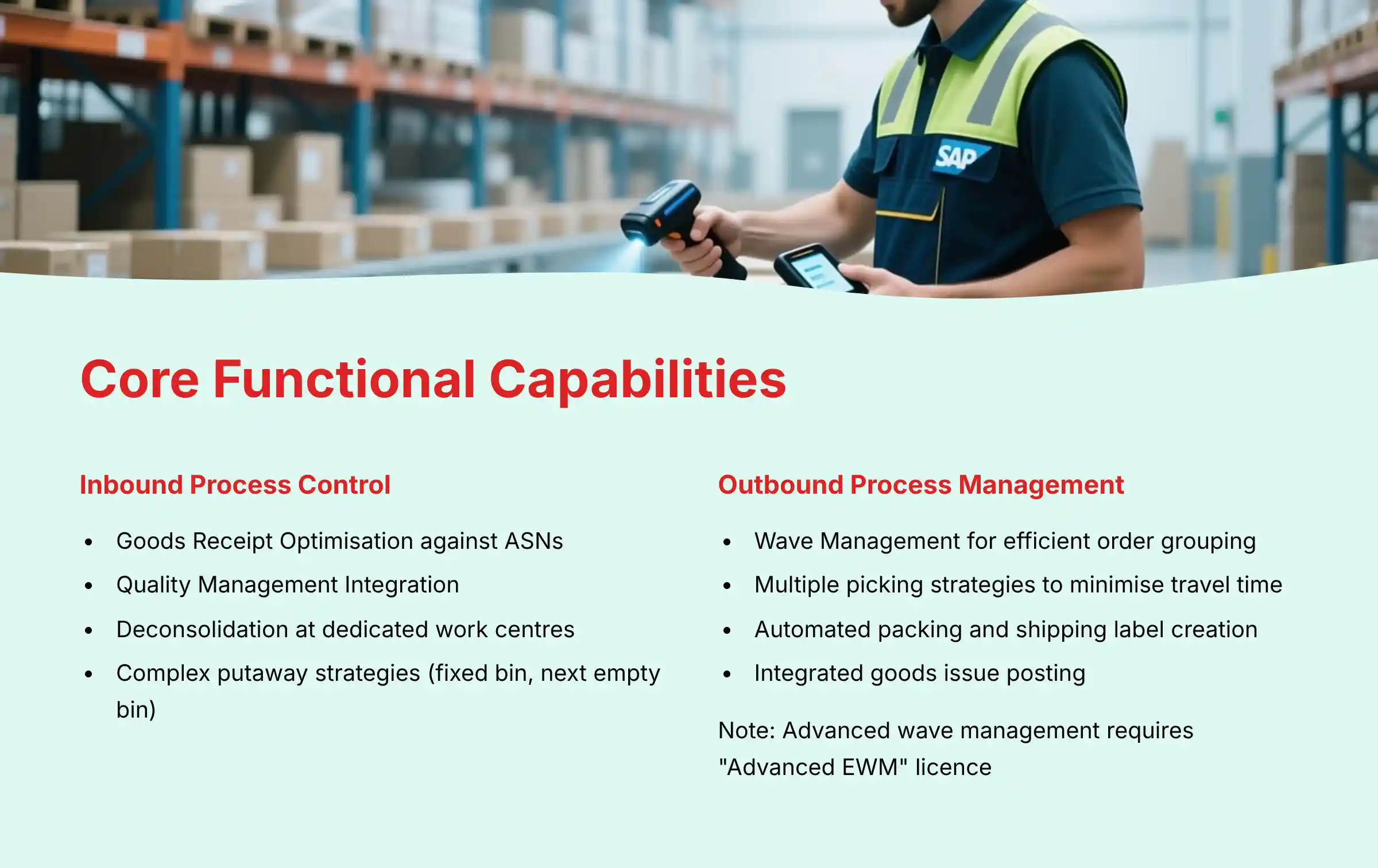 SAP EWM Core Functional Capabilities