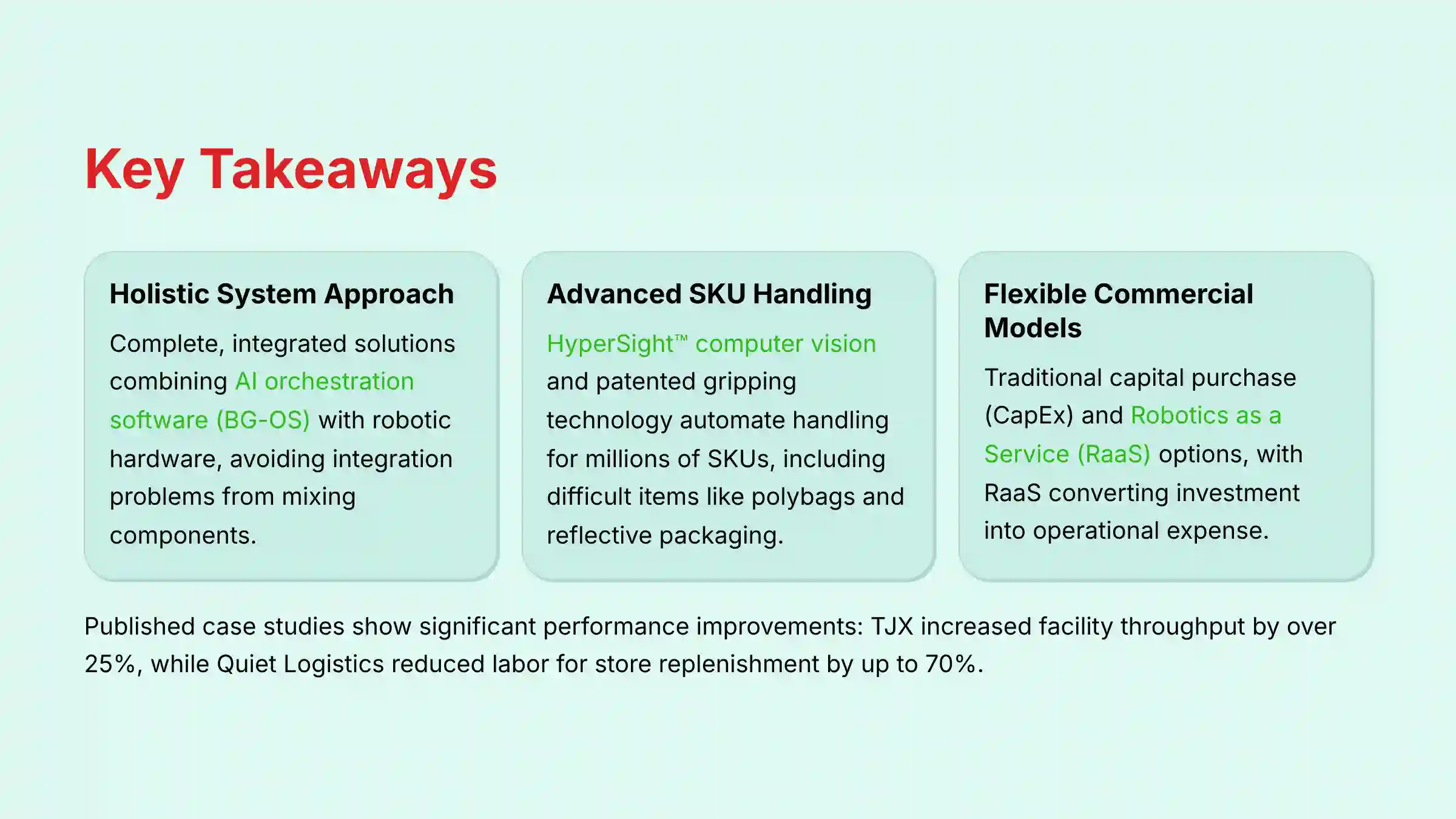 Key Takeaways for Berkshire Grey Analysis