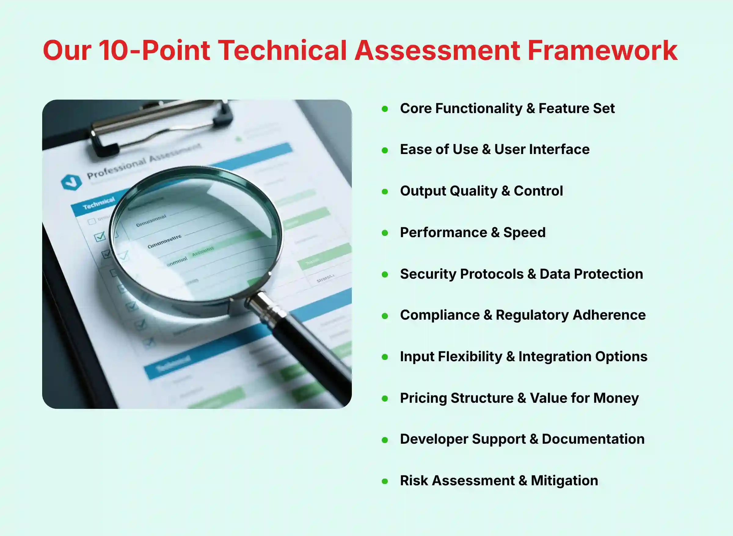 Our 10-Point Technical Assessment Framework