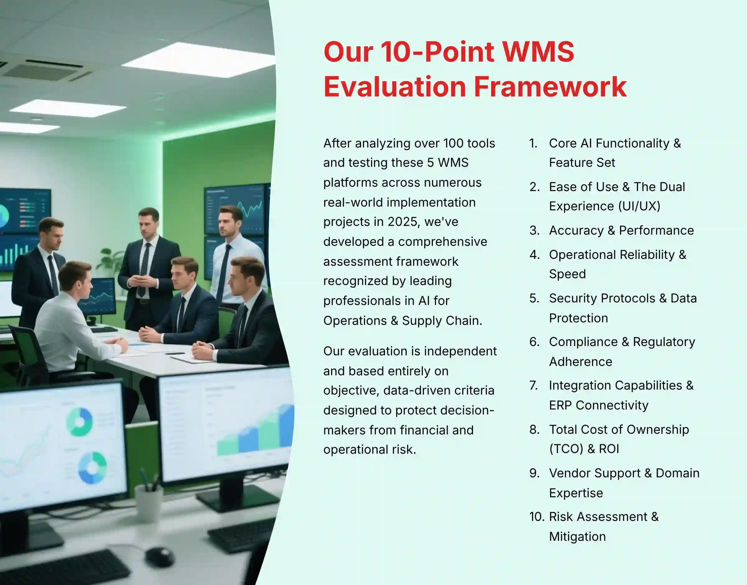 Our 10-Point WMS Evaluation Framework