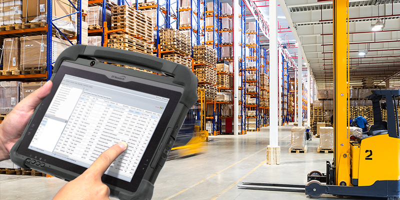 Warehouse mobile barcode scanning operations