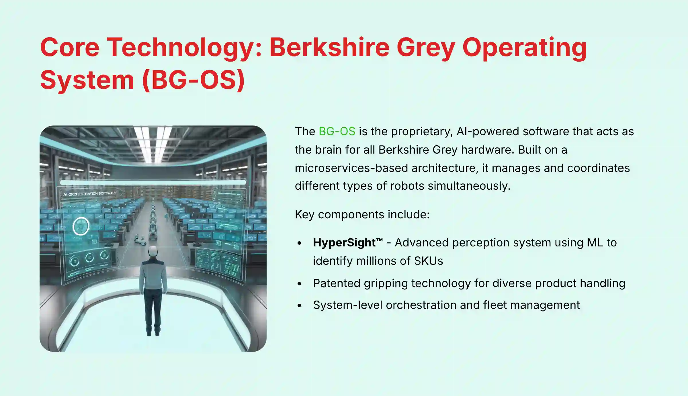 Core Technology - Berkshire Grey Operating System BG-OS Architecture