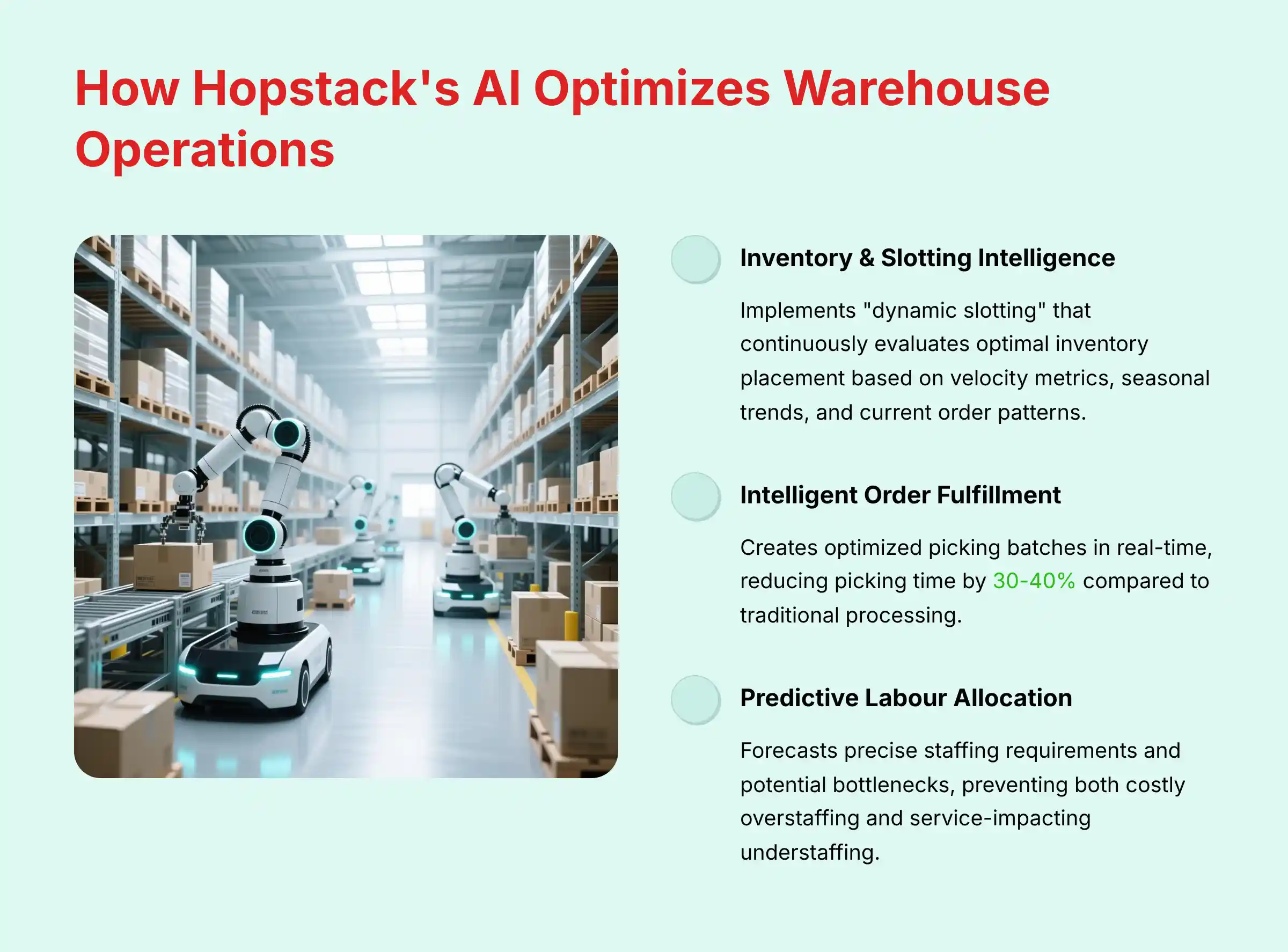 How Hopstack AI optimizes warehouse operations and workflows