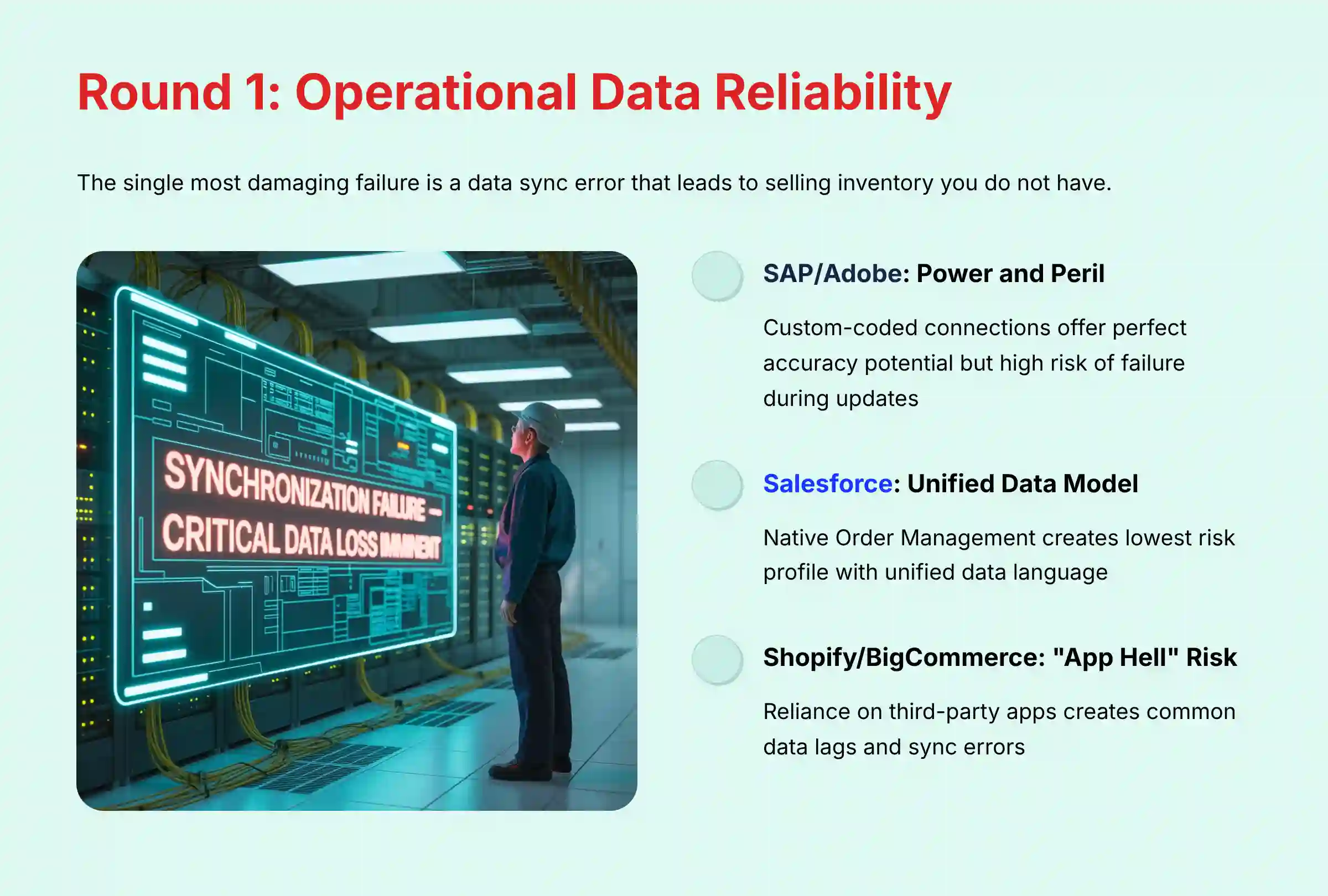 Round 1 Operational Data Reliability