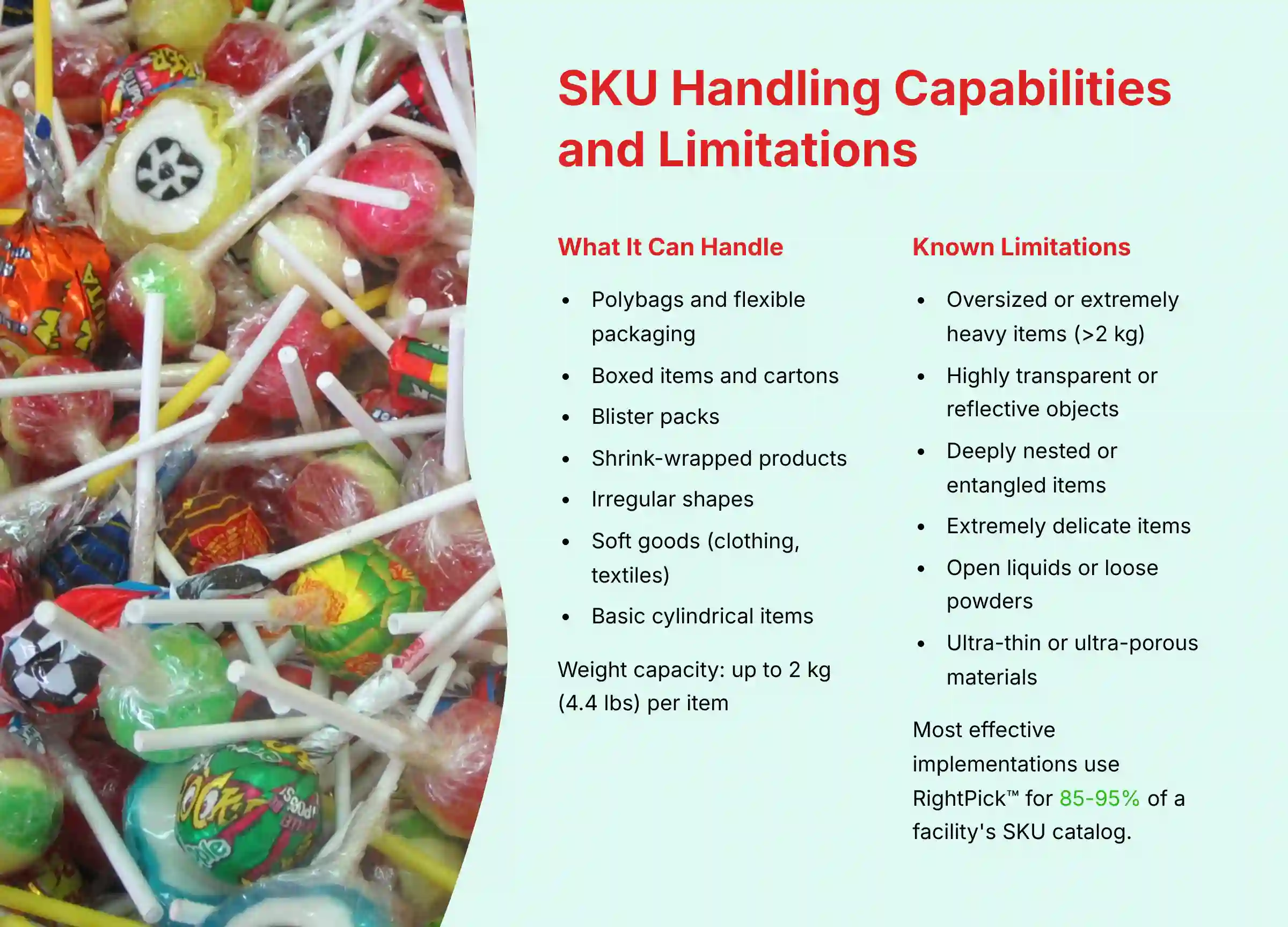 SKU Handling Capabilities and Limitations