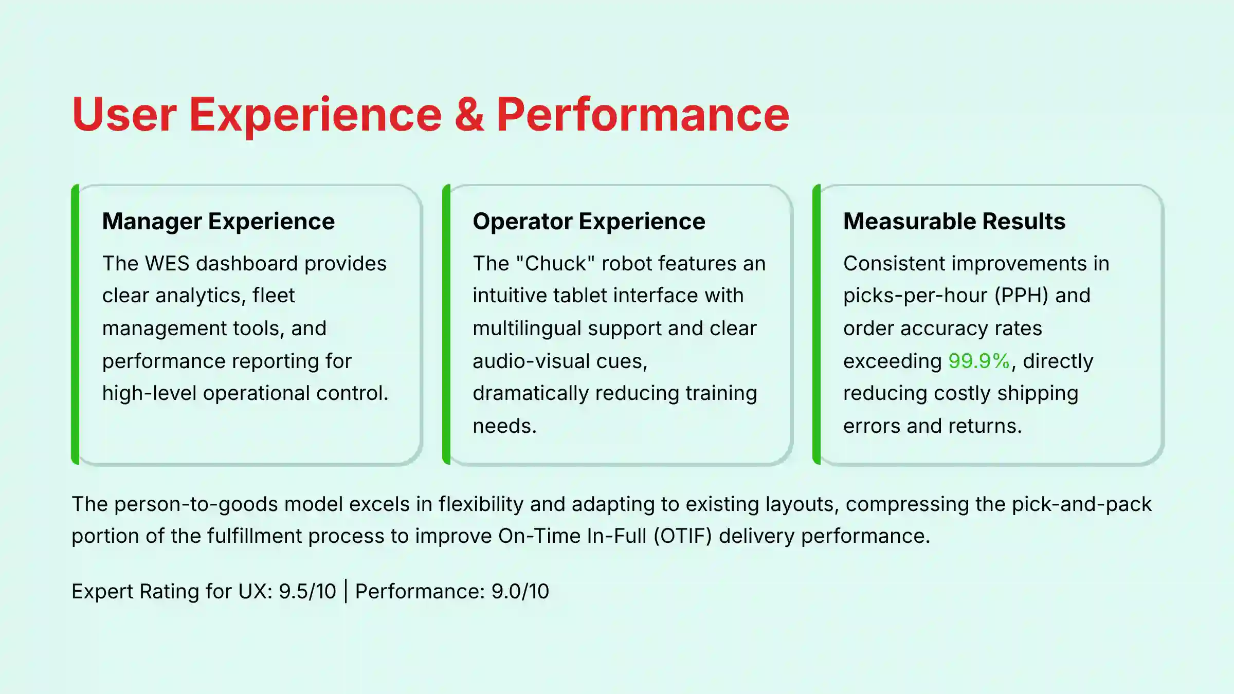 6 River Systems User Experience and Performance Analysis