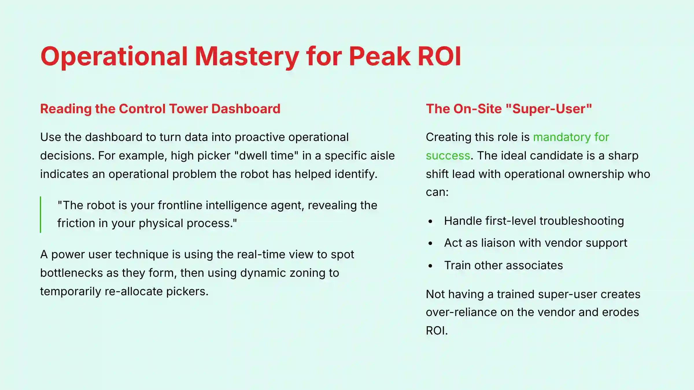 Operational Mastery for Peak ROI