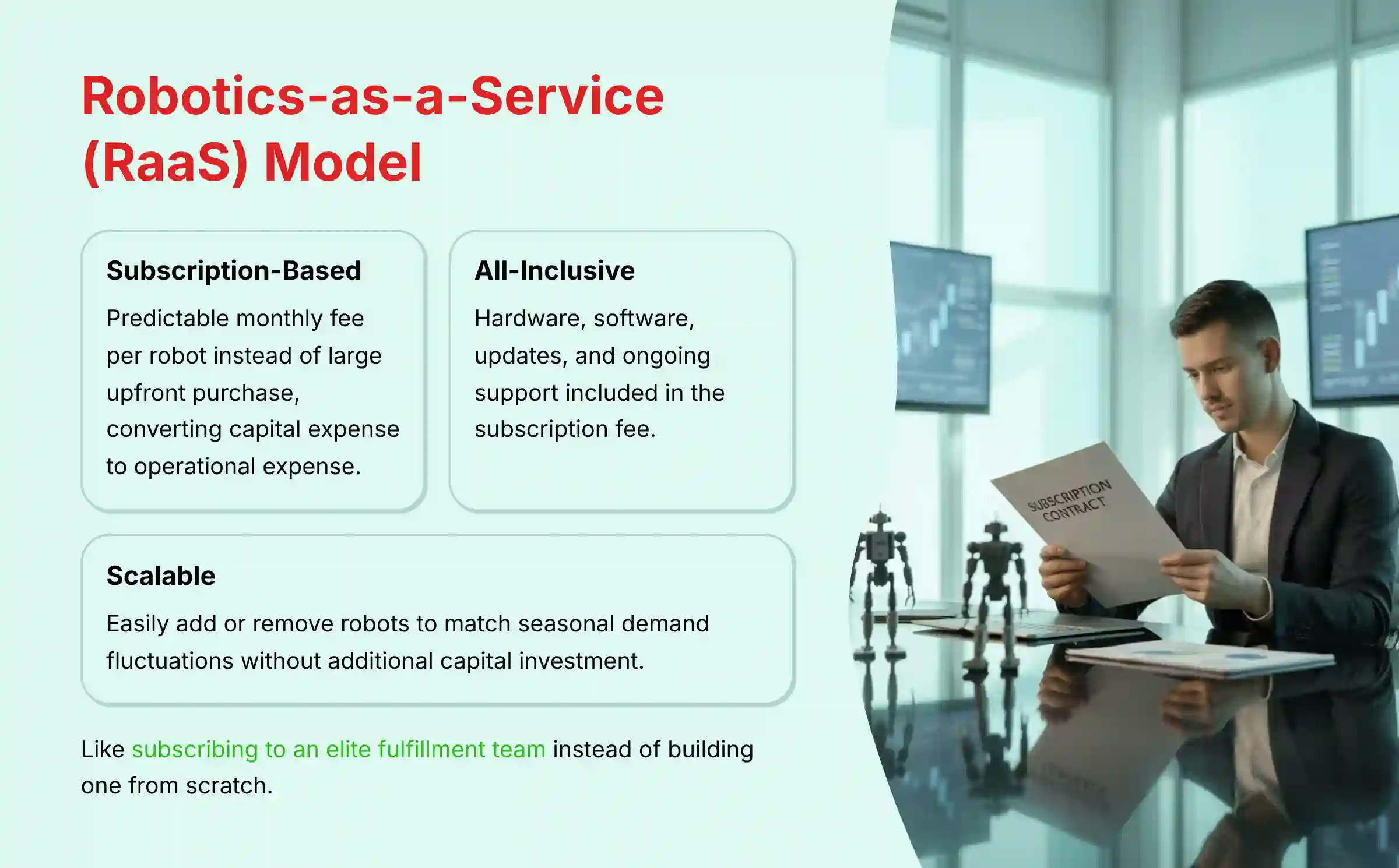 Robotics-as-a-Service RaaS Model Benefits