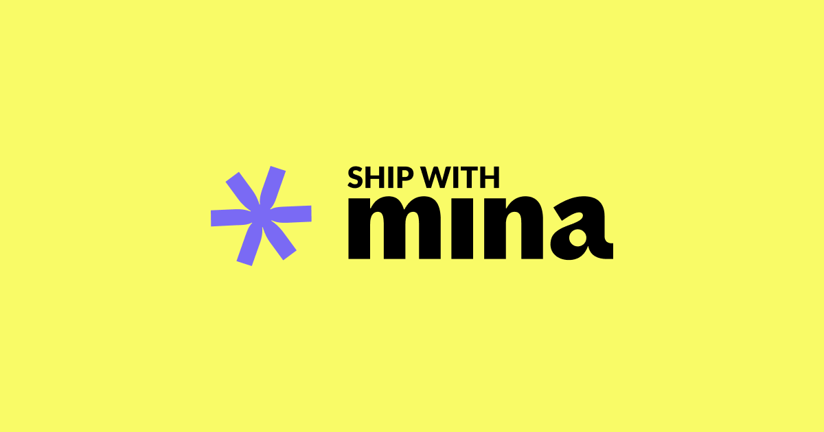 ShipwithMina platform logo and branding
