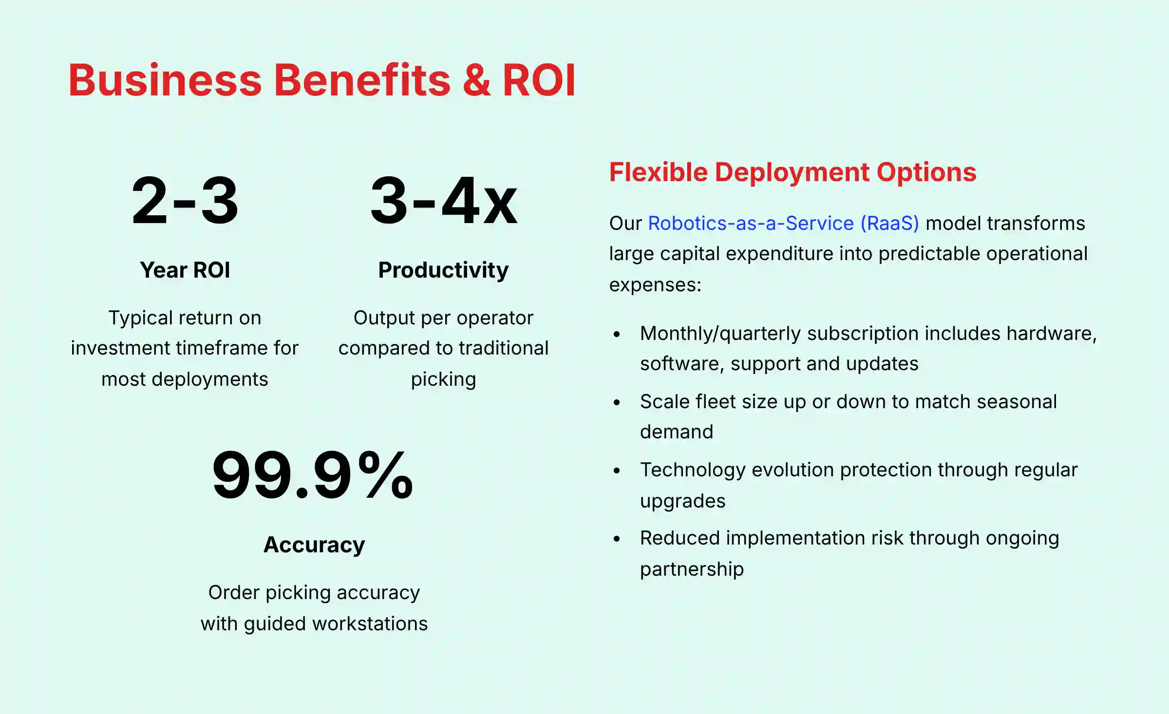 Business Benefits and ROI Analysis