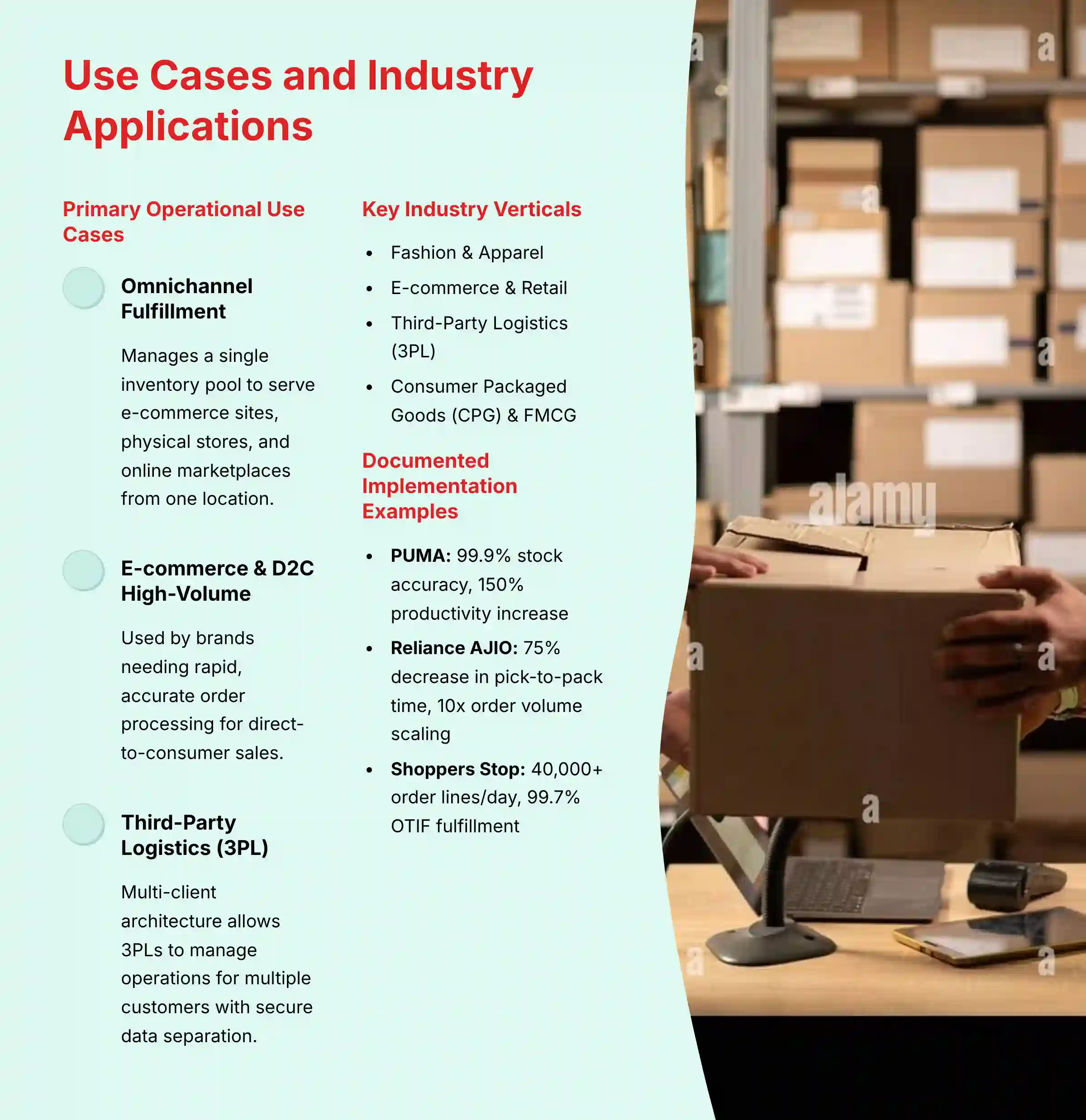 Use Cases and Industry Applications for Increff WMS