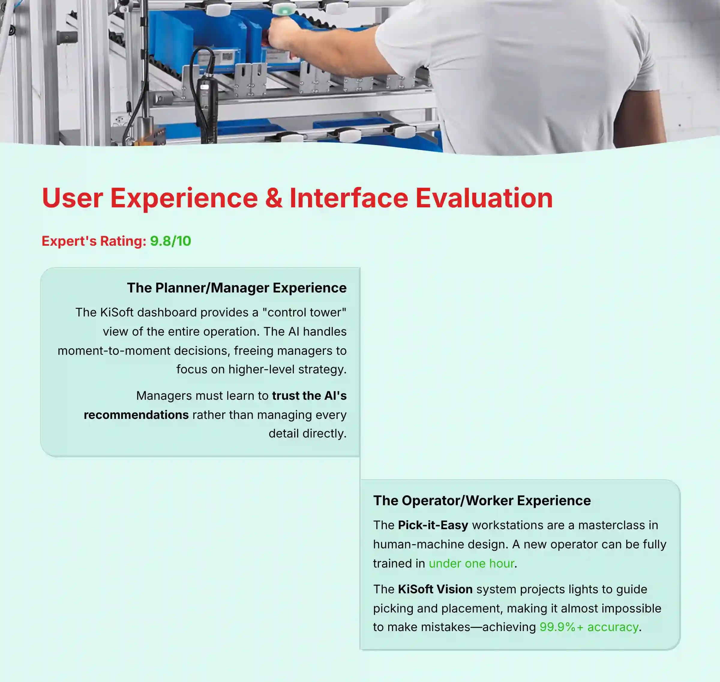 User Experience and Interface Evaluation
