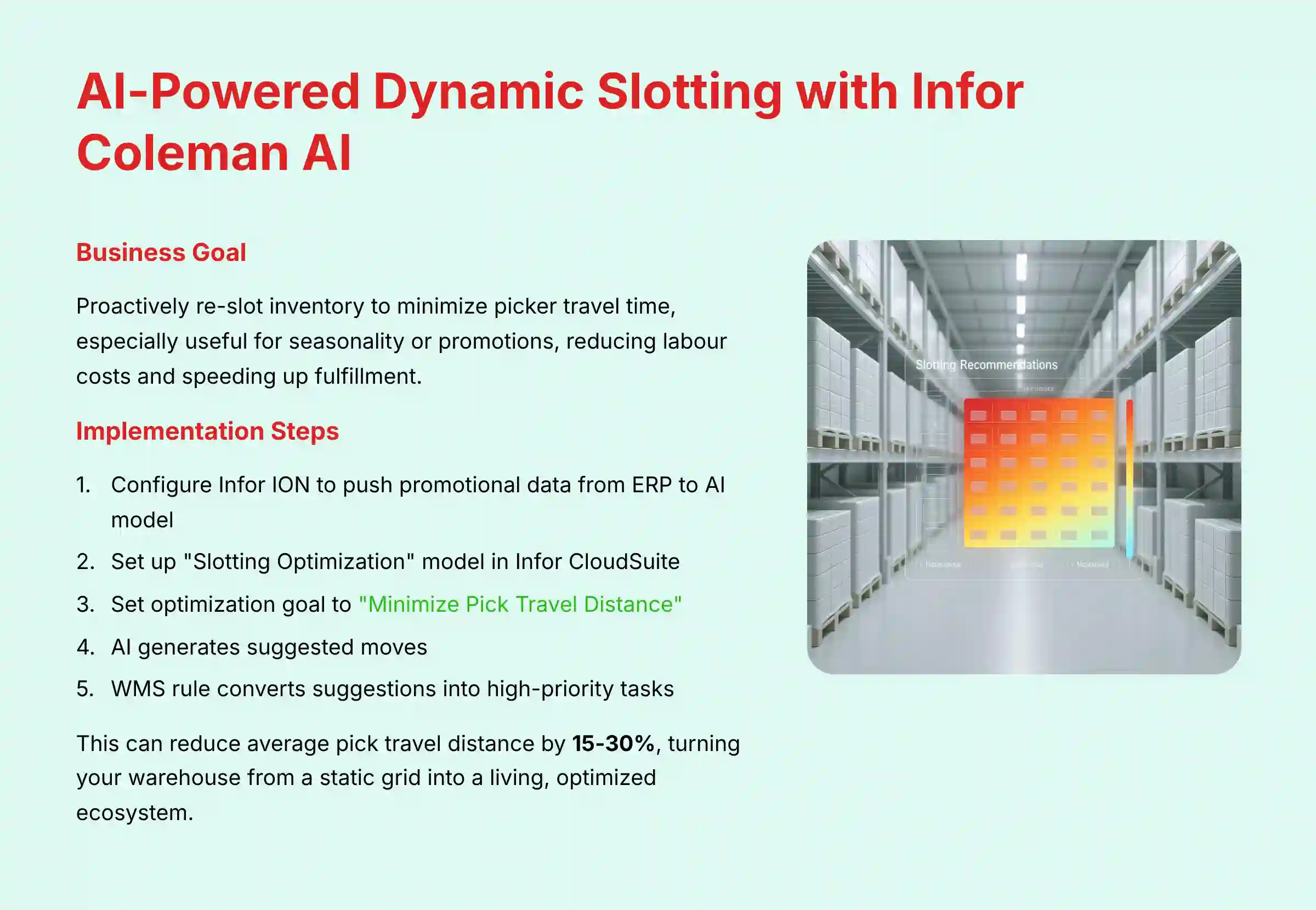 AI-Powered Dynamic Slotting with Infor Coleman AI