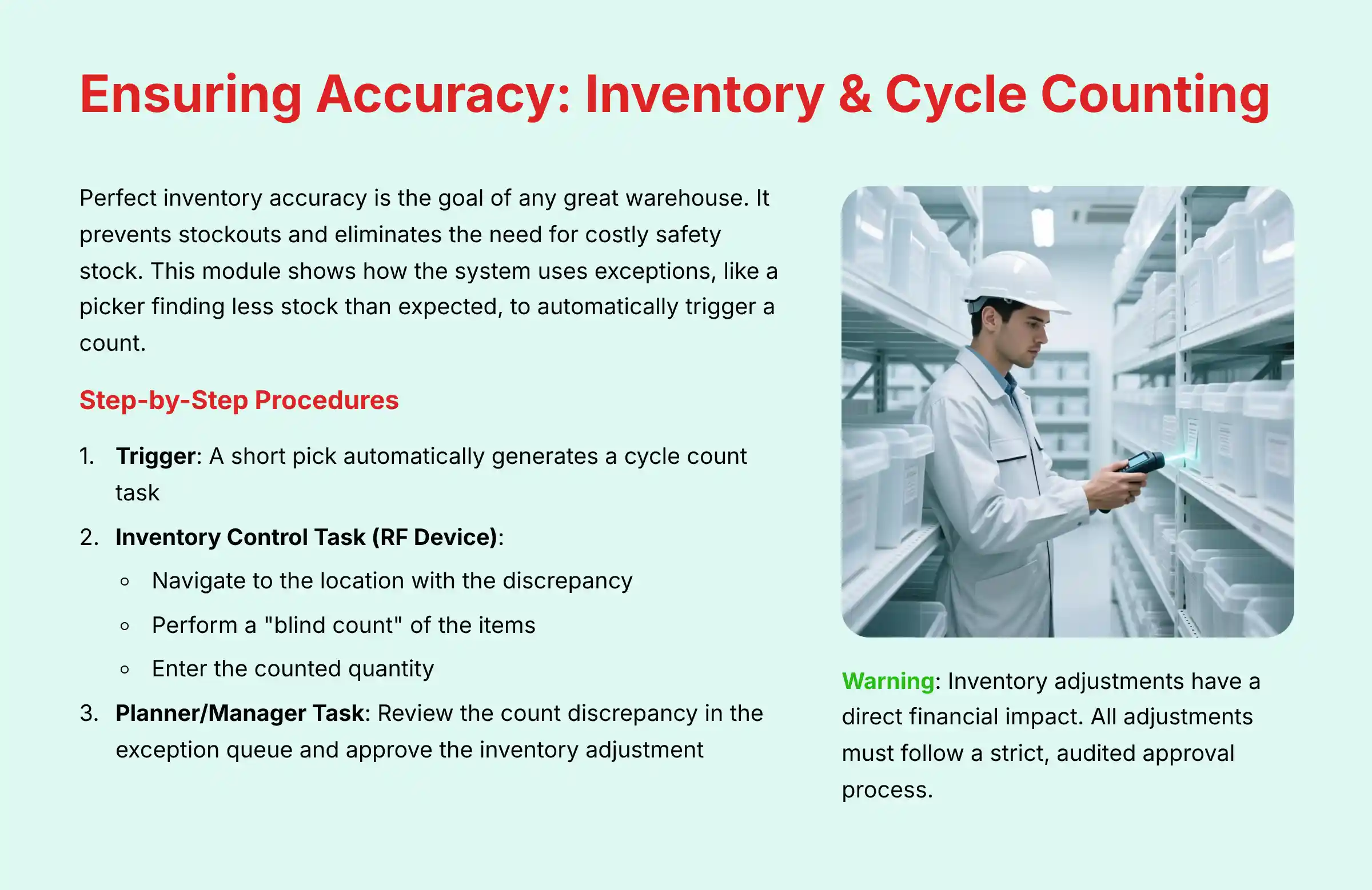 Ensuring Accuracy Inventory and Cycle Counting