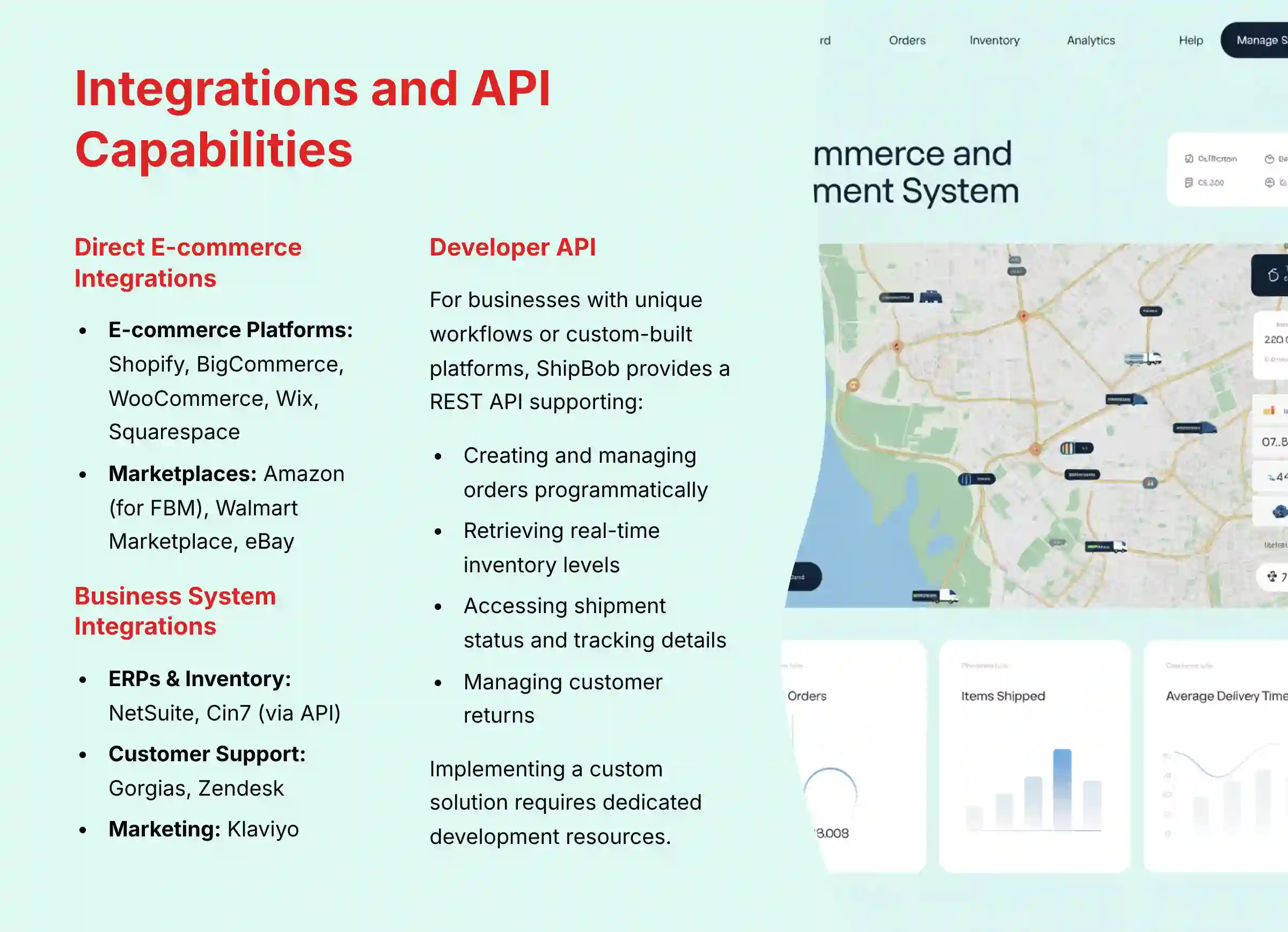 Integrations and API Capabilities