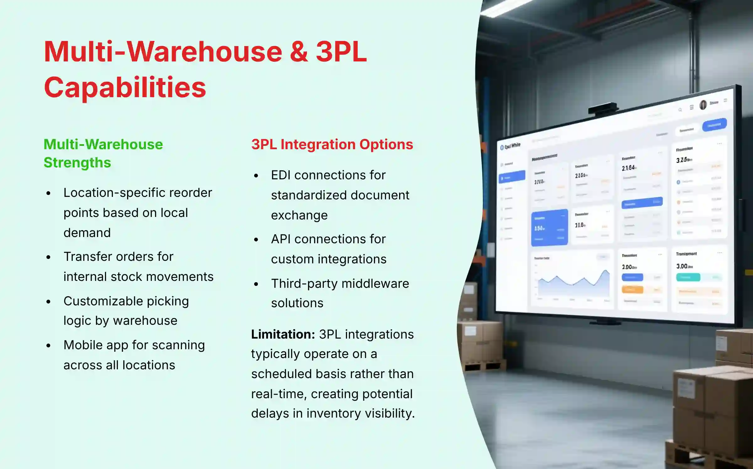 Fishbowl multi-warehouse inventory and 3PL integration capabilities