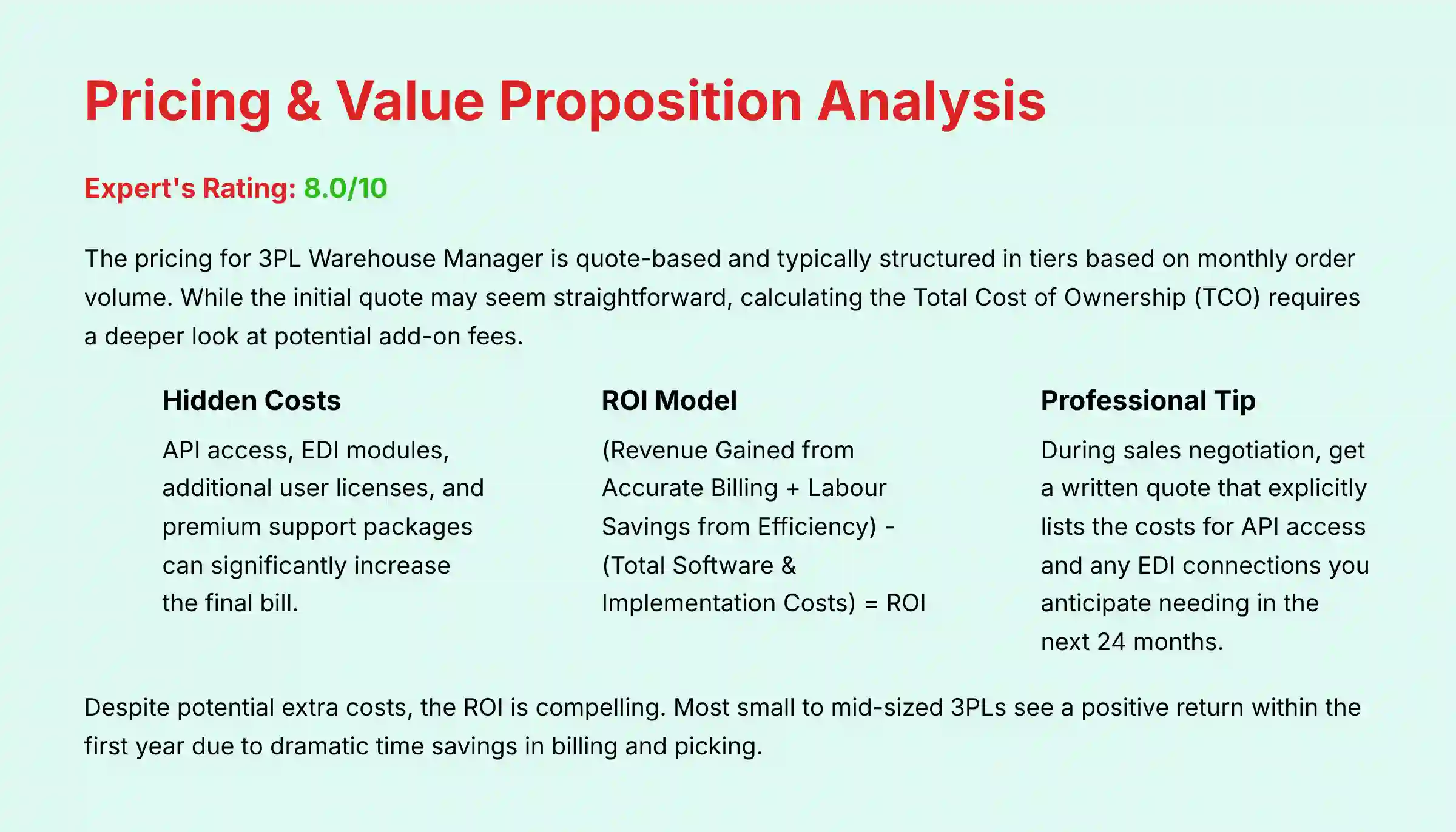Pricing and Value Proposition Analysis