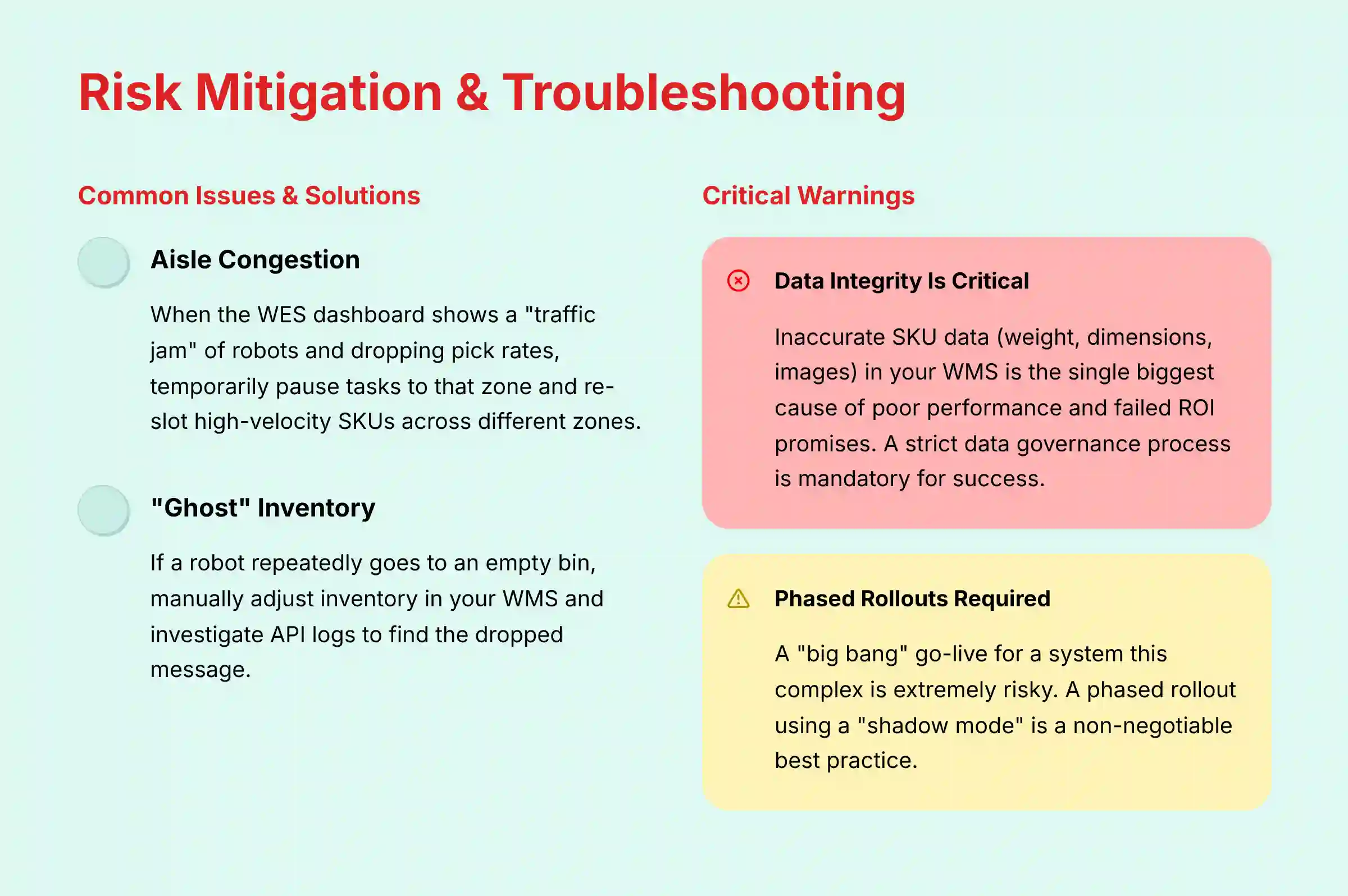 Risk Mitigation and Troubleshooting Strategies