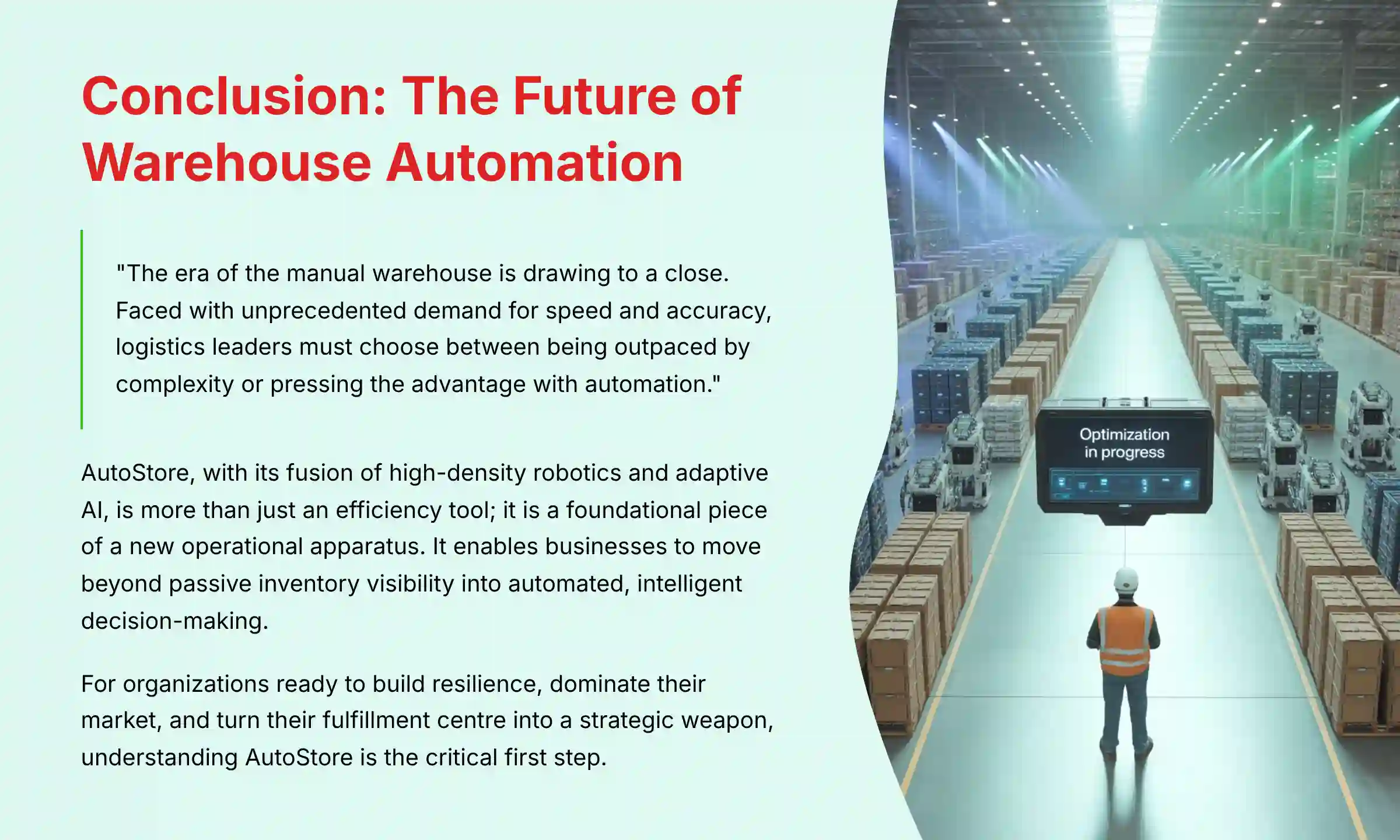 The future of warehouse automation with AutoStore technology