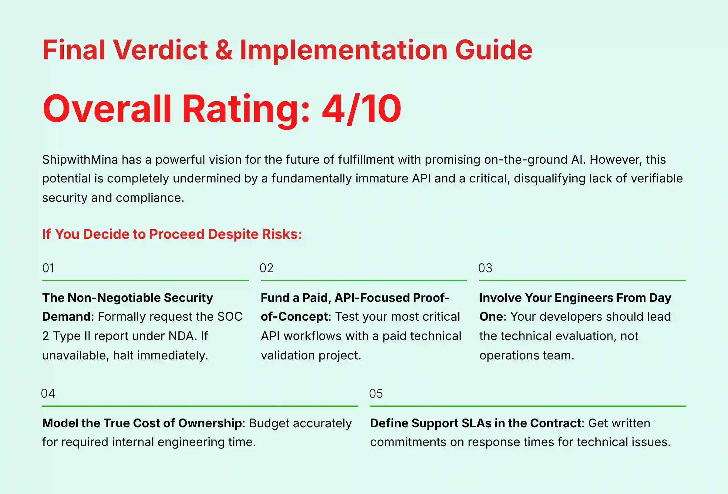 Final Verdict and Implementation Guide