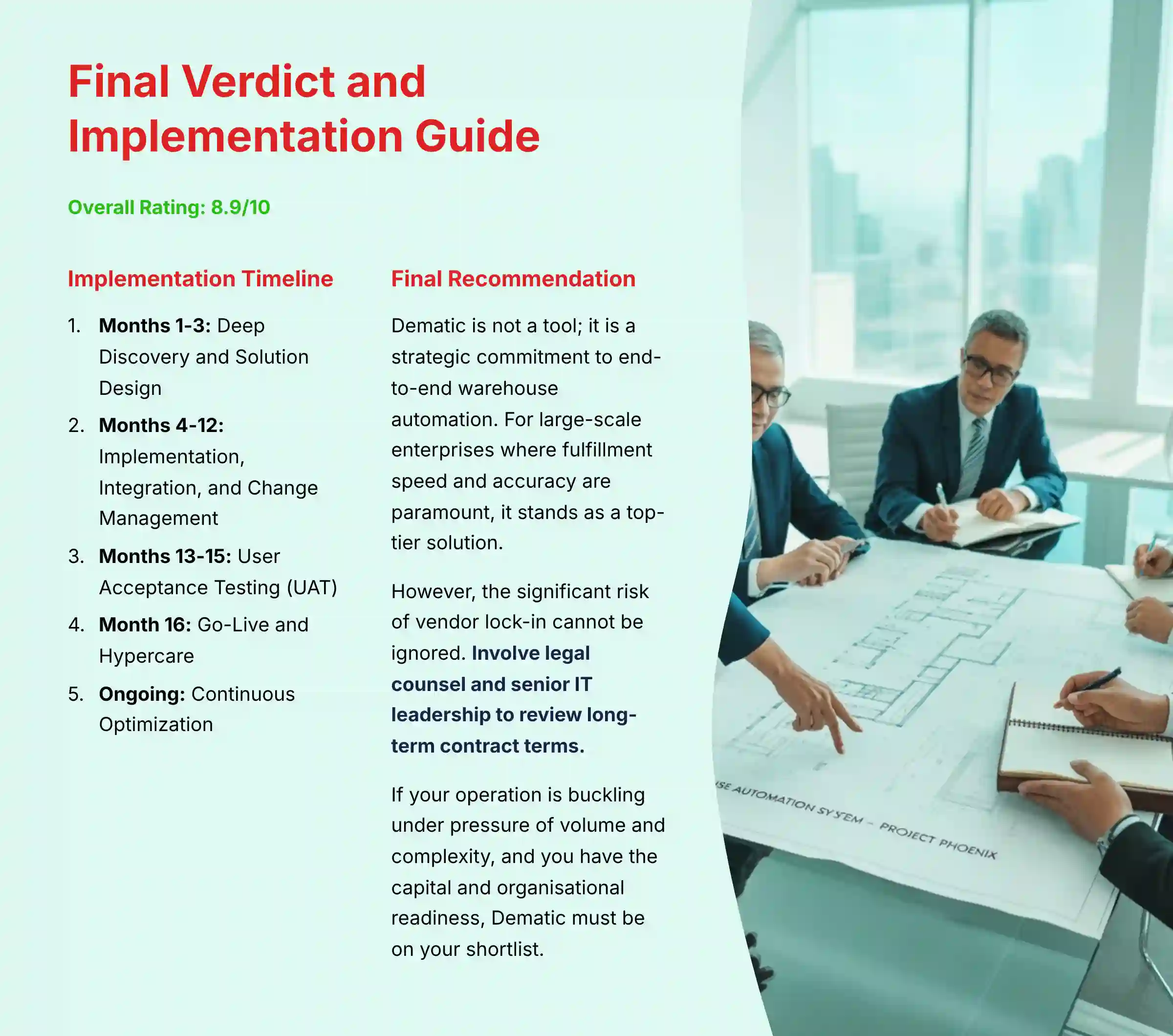 Dematic Implementation Guide and Best Practices