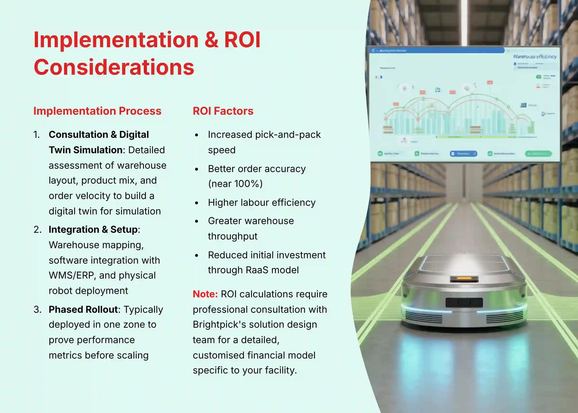 Brightpick Implementation and ROI Considerations