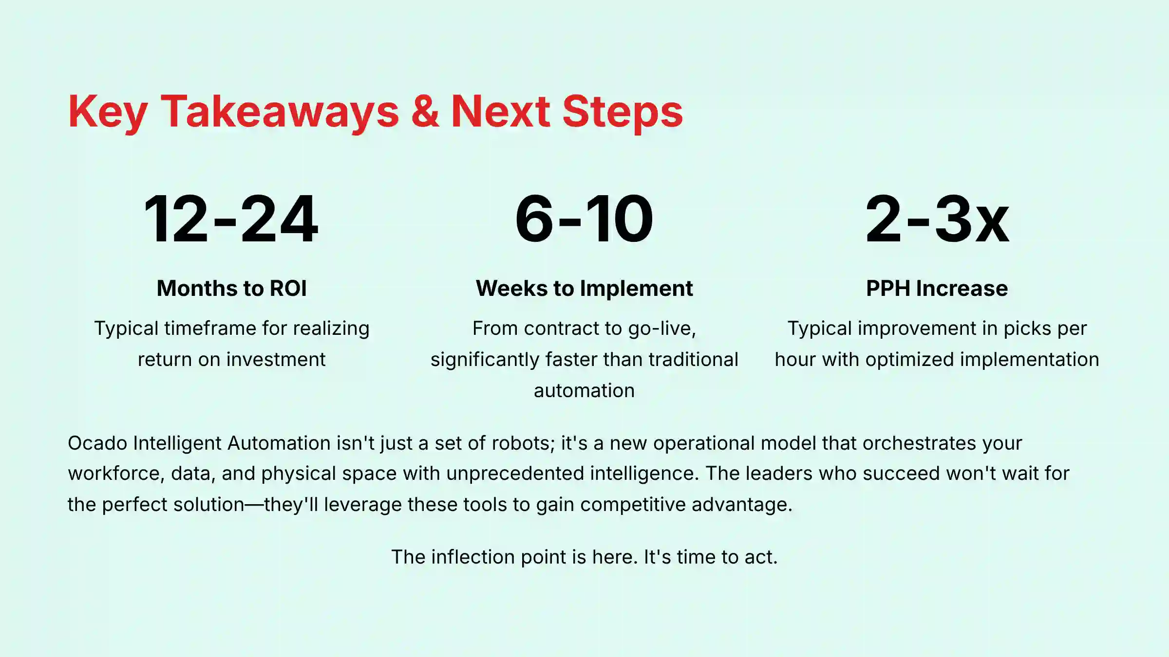 Key Takeaways and Next Steps