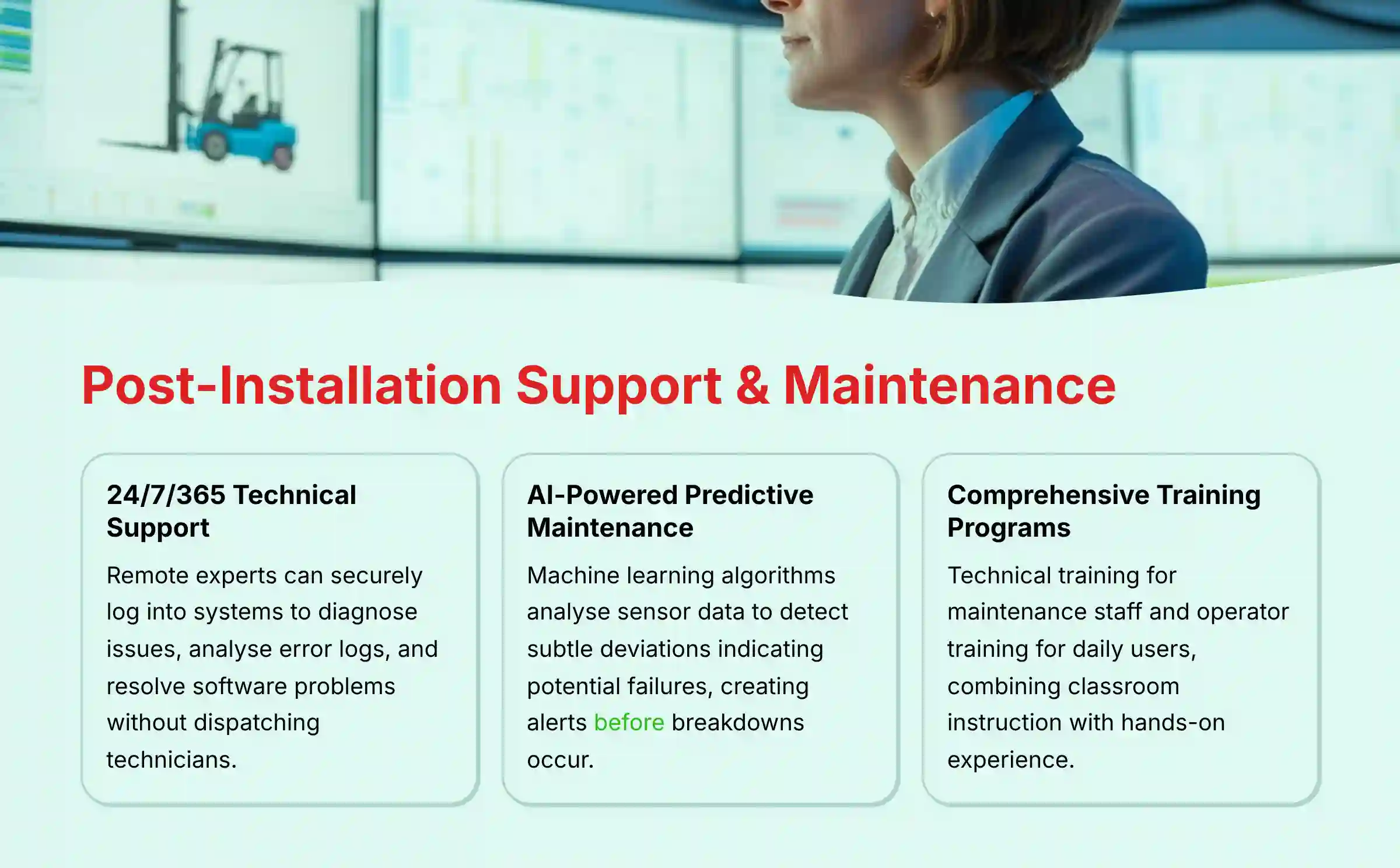 Post-Installation Support and Maintenance Services