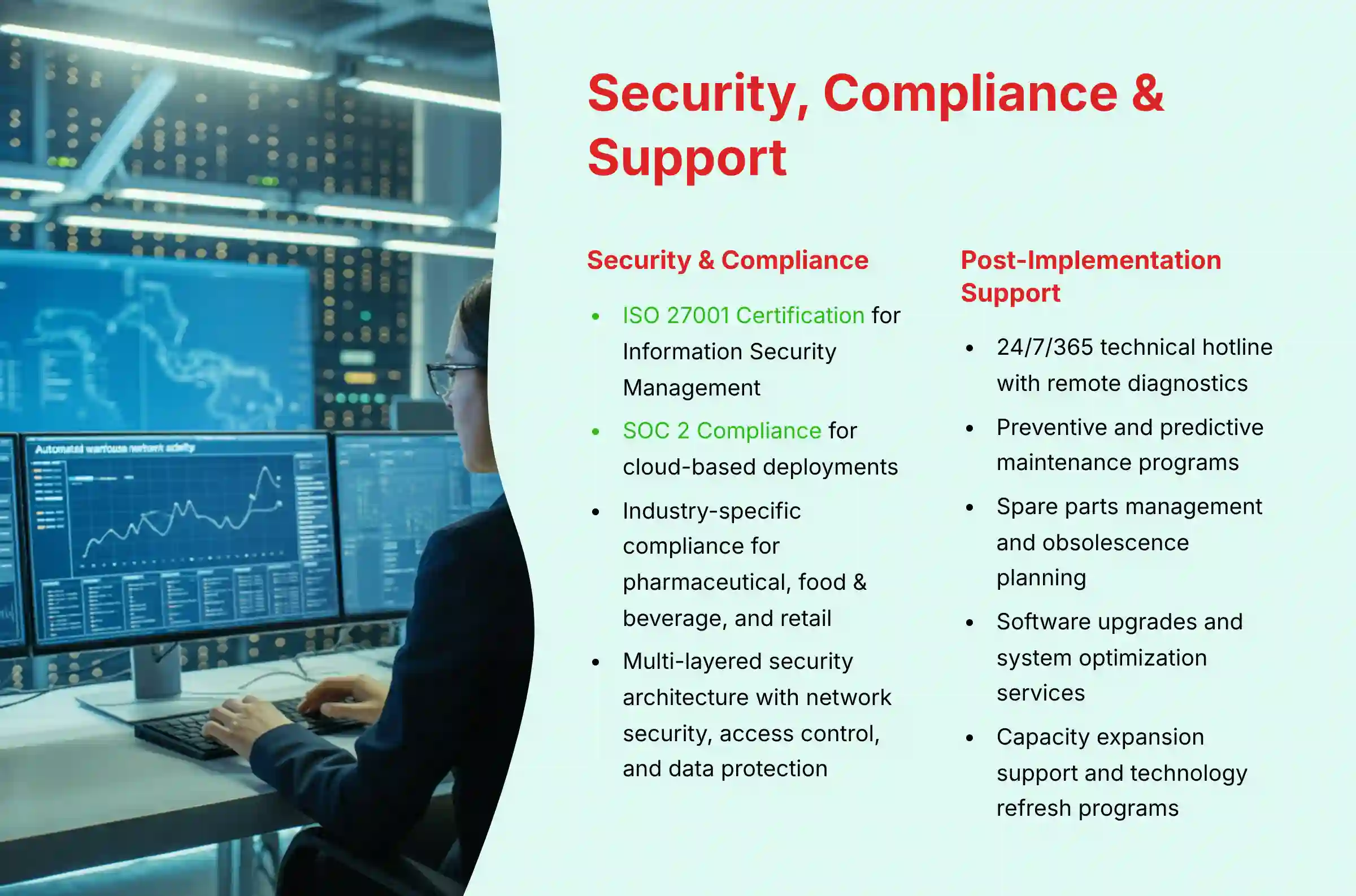 Security, Compliance and Support framework