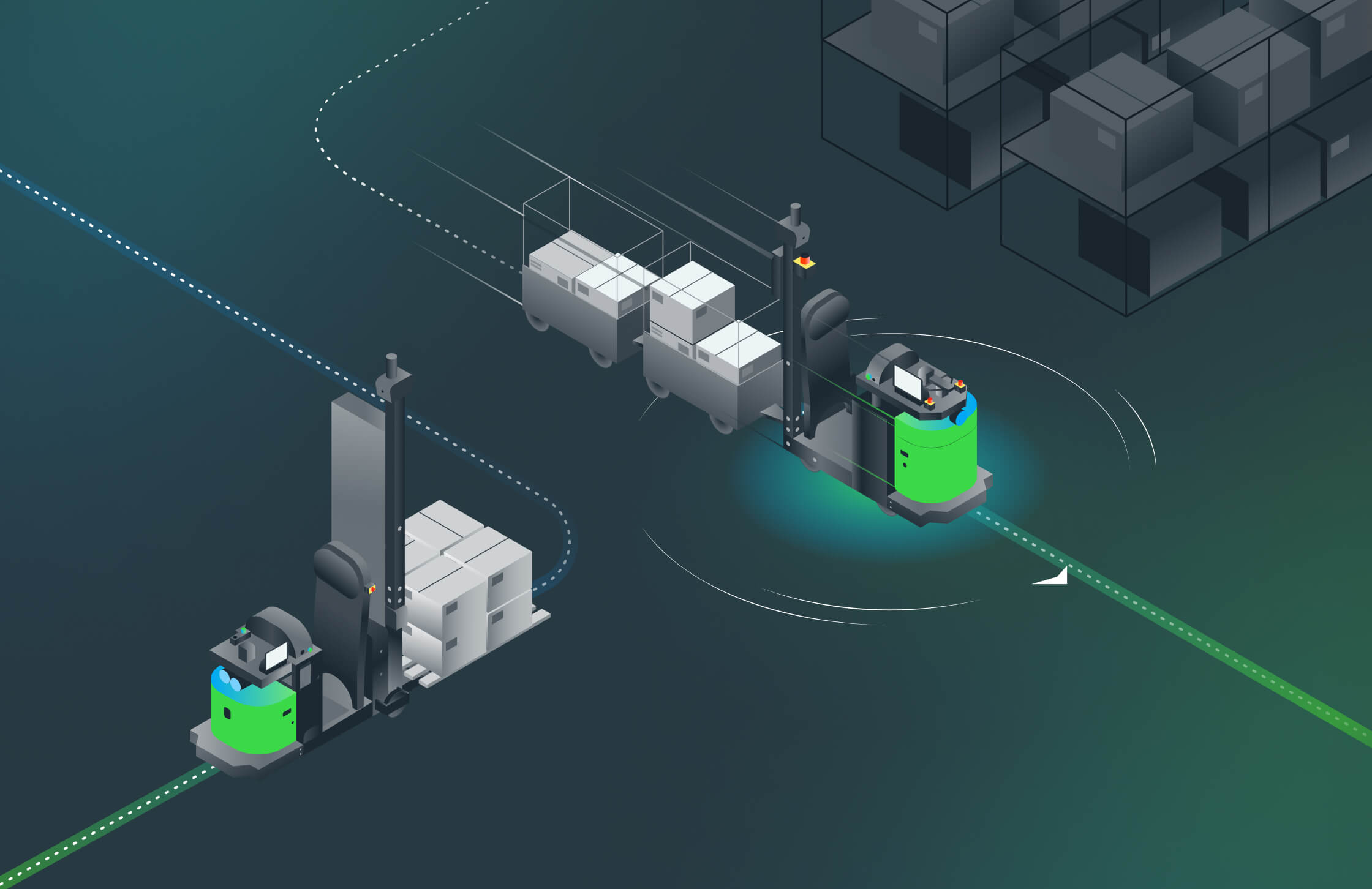 AI Warehouse Automation Robotics AMR AGV Systems