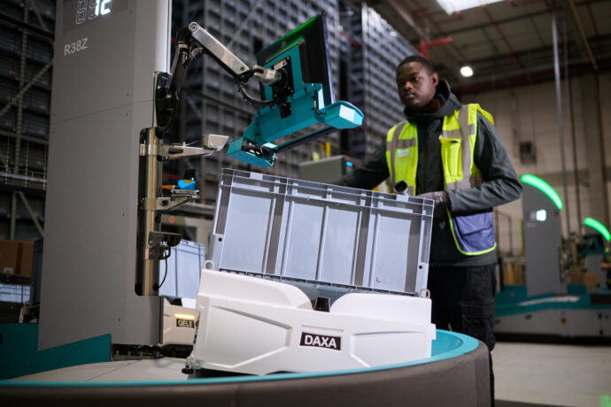 Exotec Skypod robots in operation at Renault facility