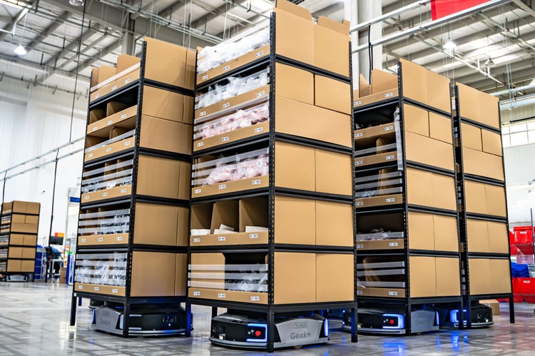 Geek+ P-800 Robot Fleet in Operation