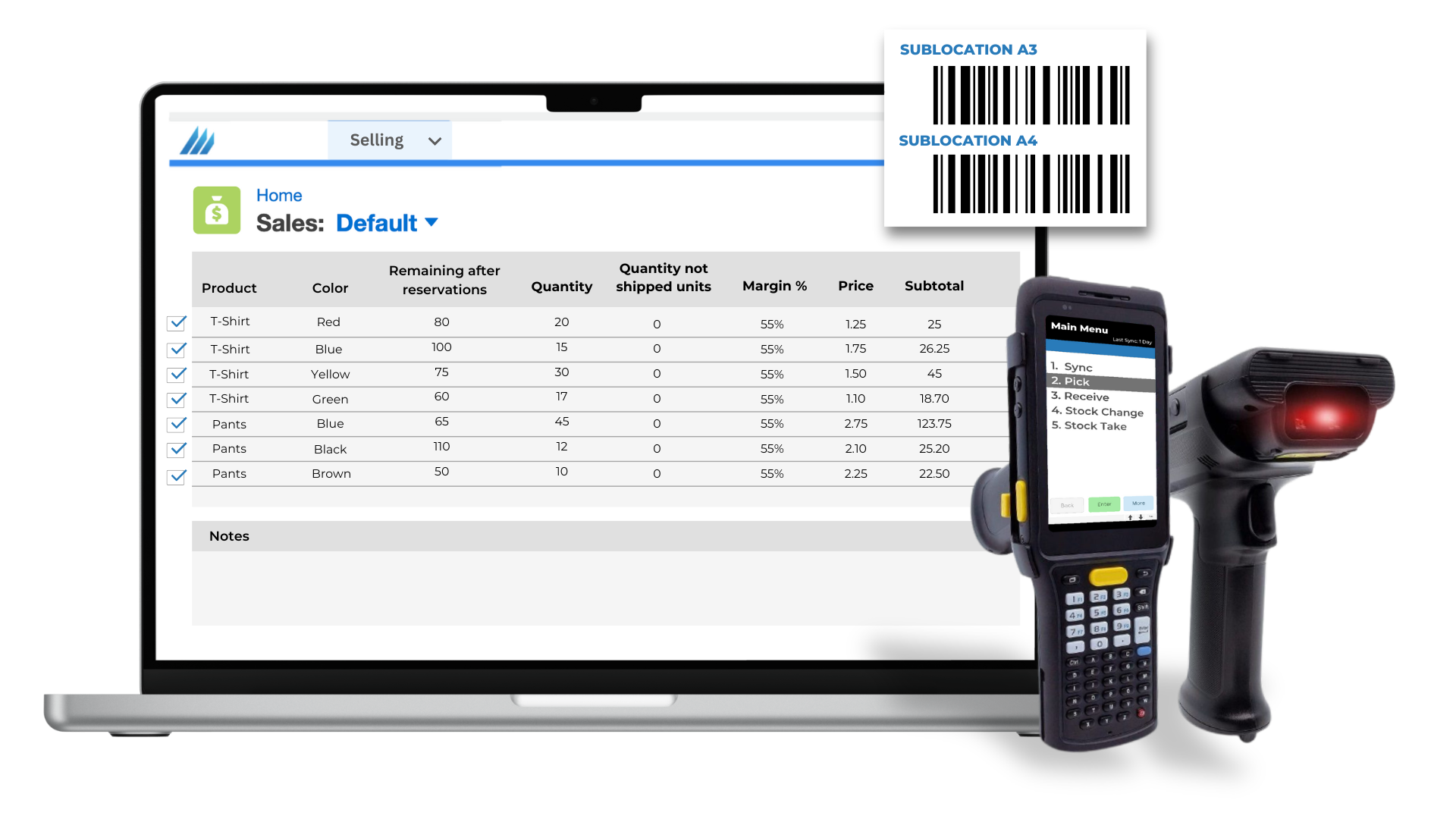 Barcode scanning and warehouse picking optimization