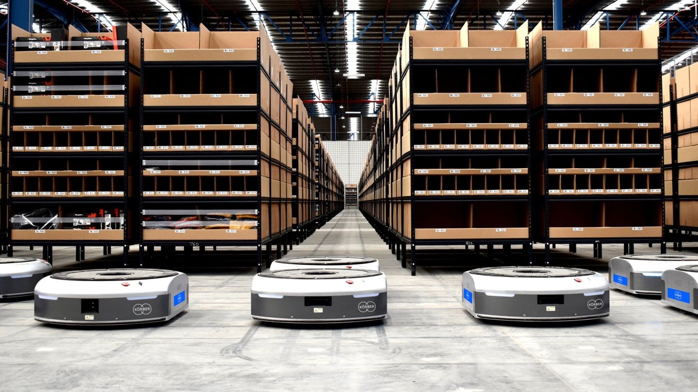 Autonomous mobile robots working in warehouse environment