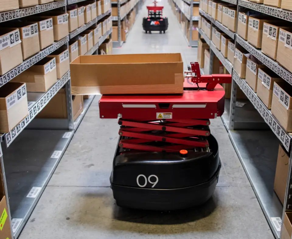 AI Warehouse Picking Robots in Action