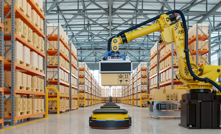 Modern robotic warehouse automation integration