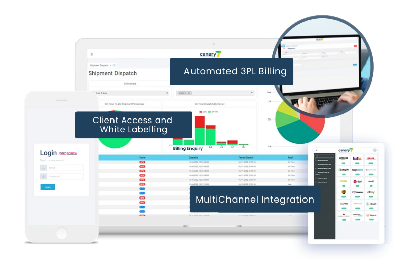 3PL Warehouse Billing Automation System Interface