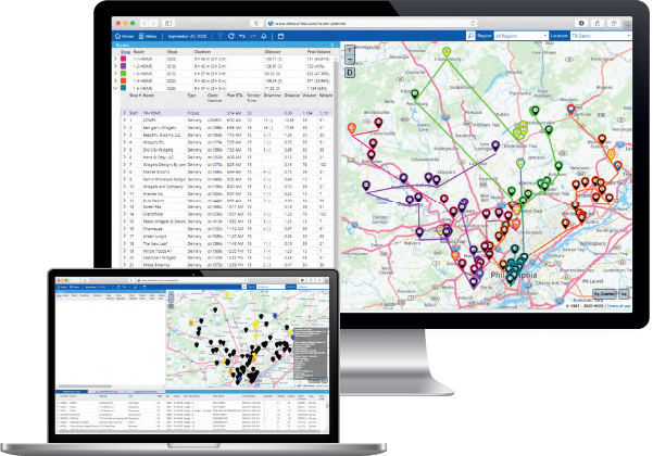 Descartes Systems logistics software interface